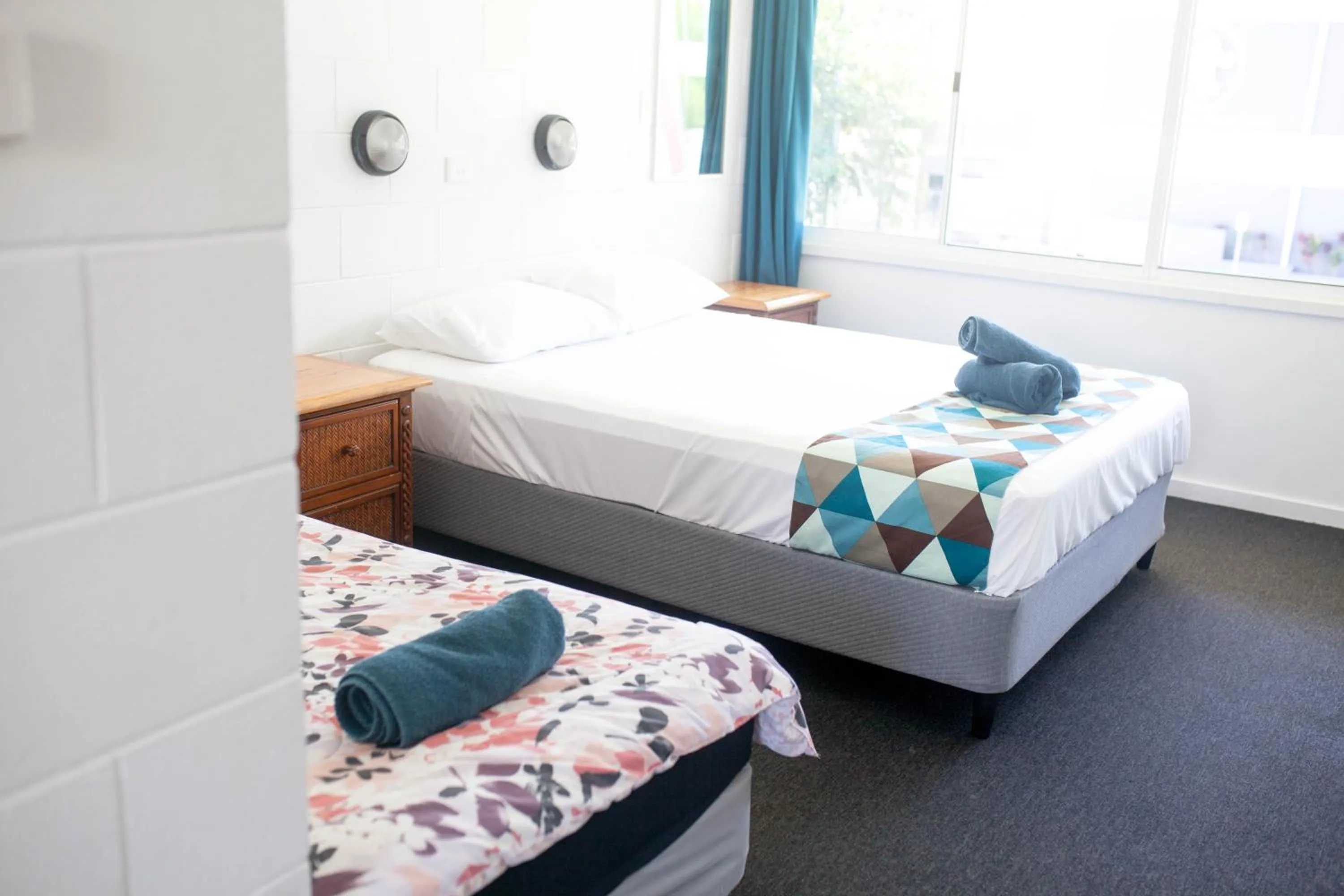 Bed in Cairns City Motel