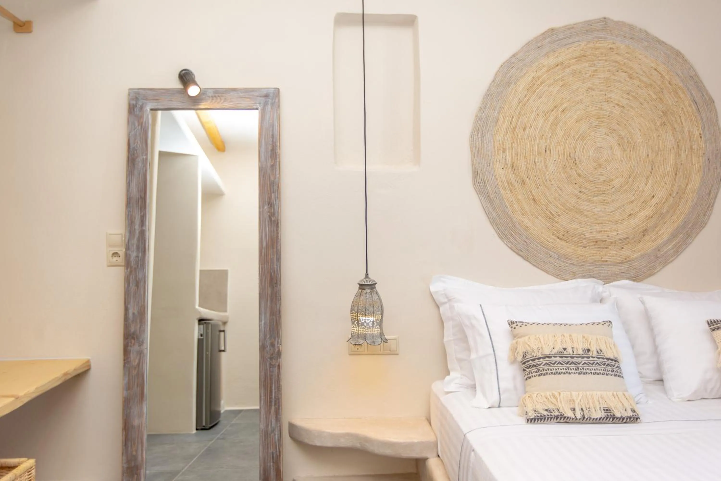 Bed in Ampelos Residence Naxos