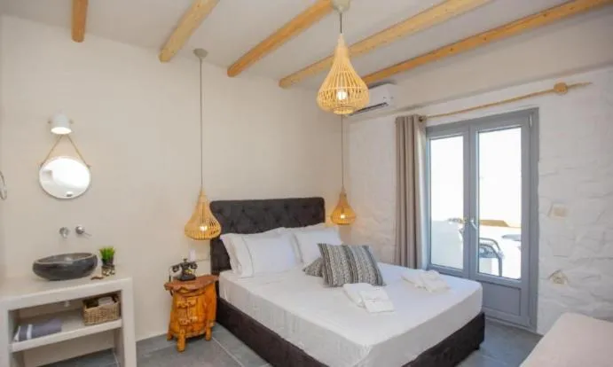 Bedroom, Bed in Ampelos Residence Naxos