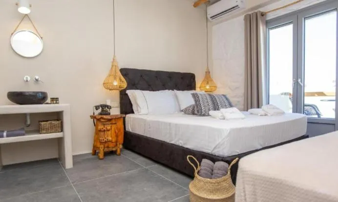 Bed in Ampelos Residence Naxos