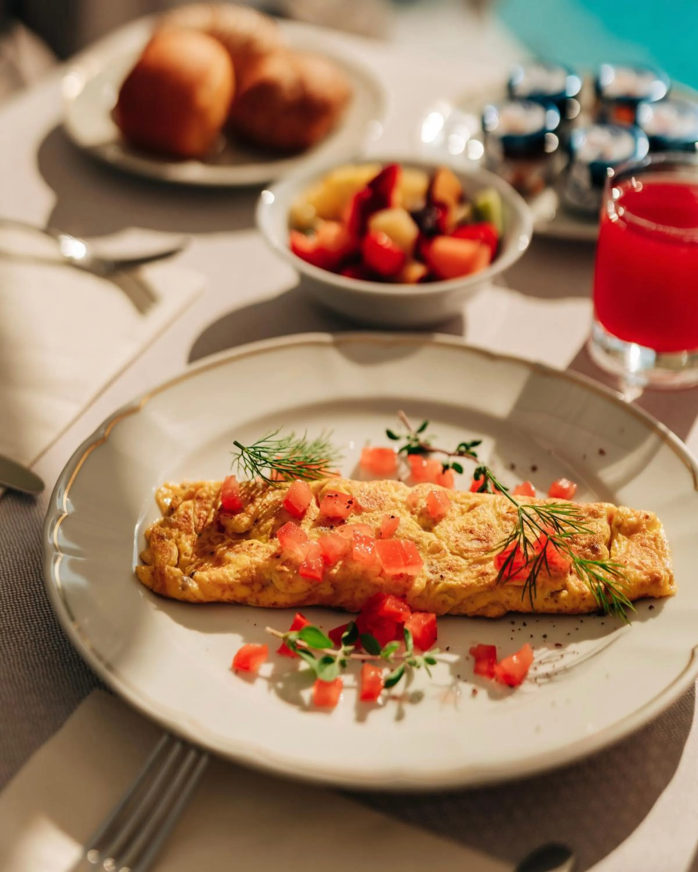 Breakfast in Hotel Savoy Palace