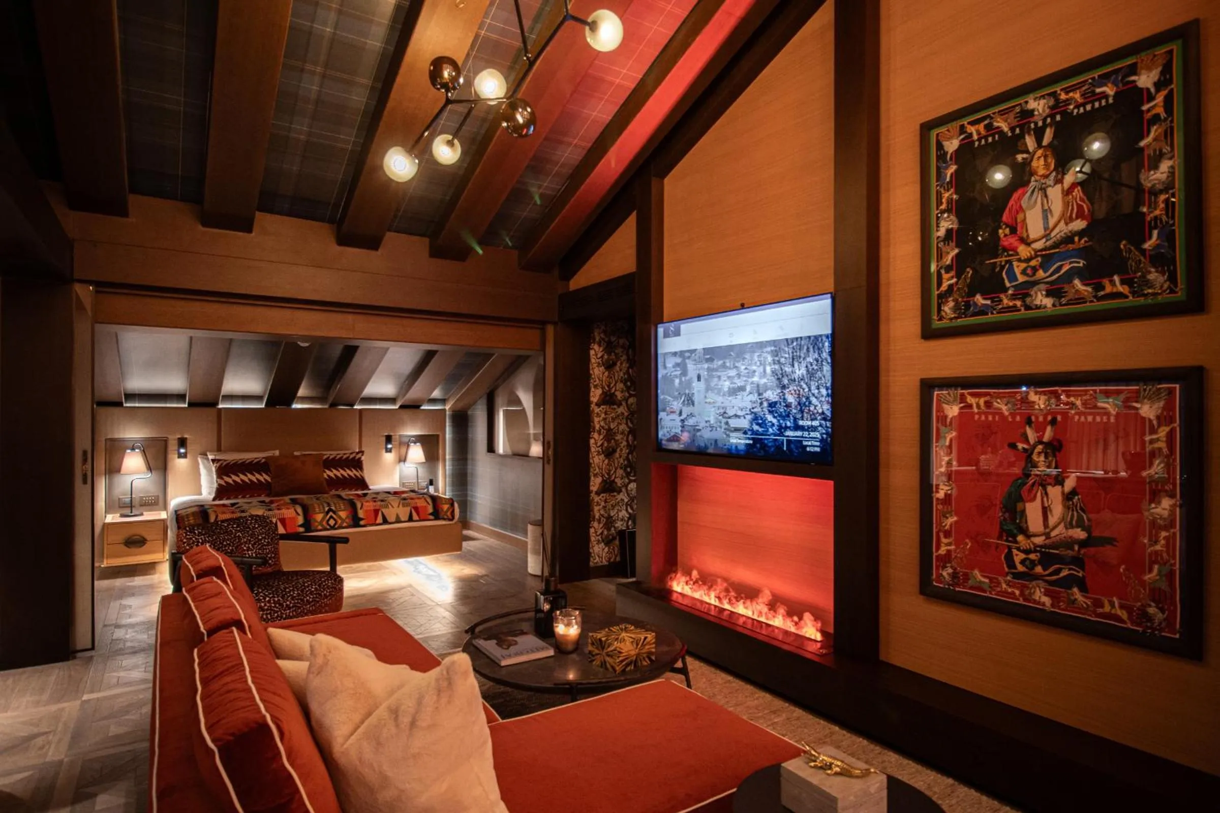 Living room, Bed in Eight Cortina