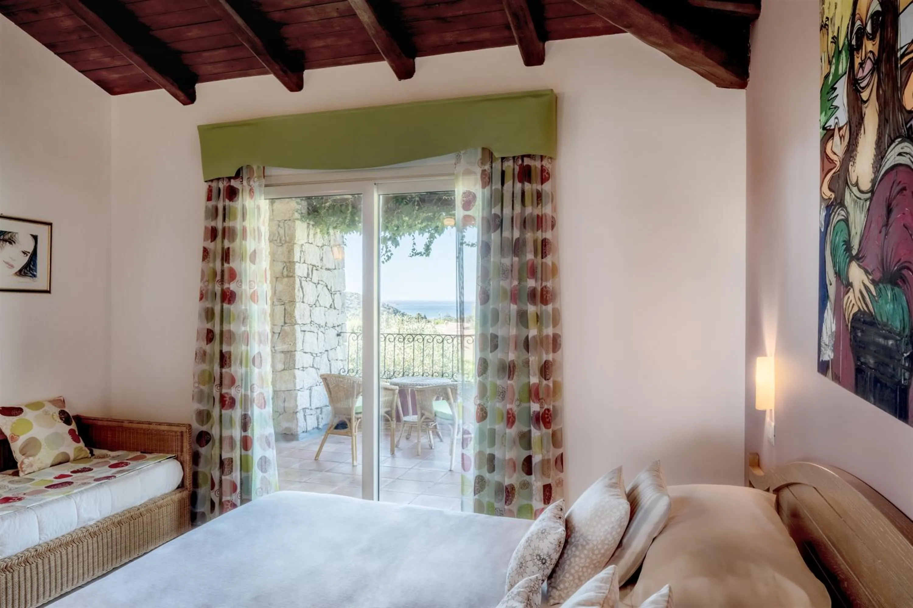 View (from property/room), Bed in Cruccùris Resort - Adults Only