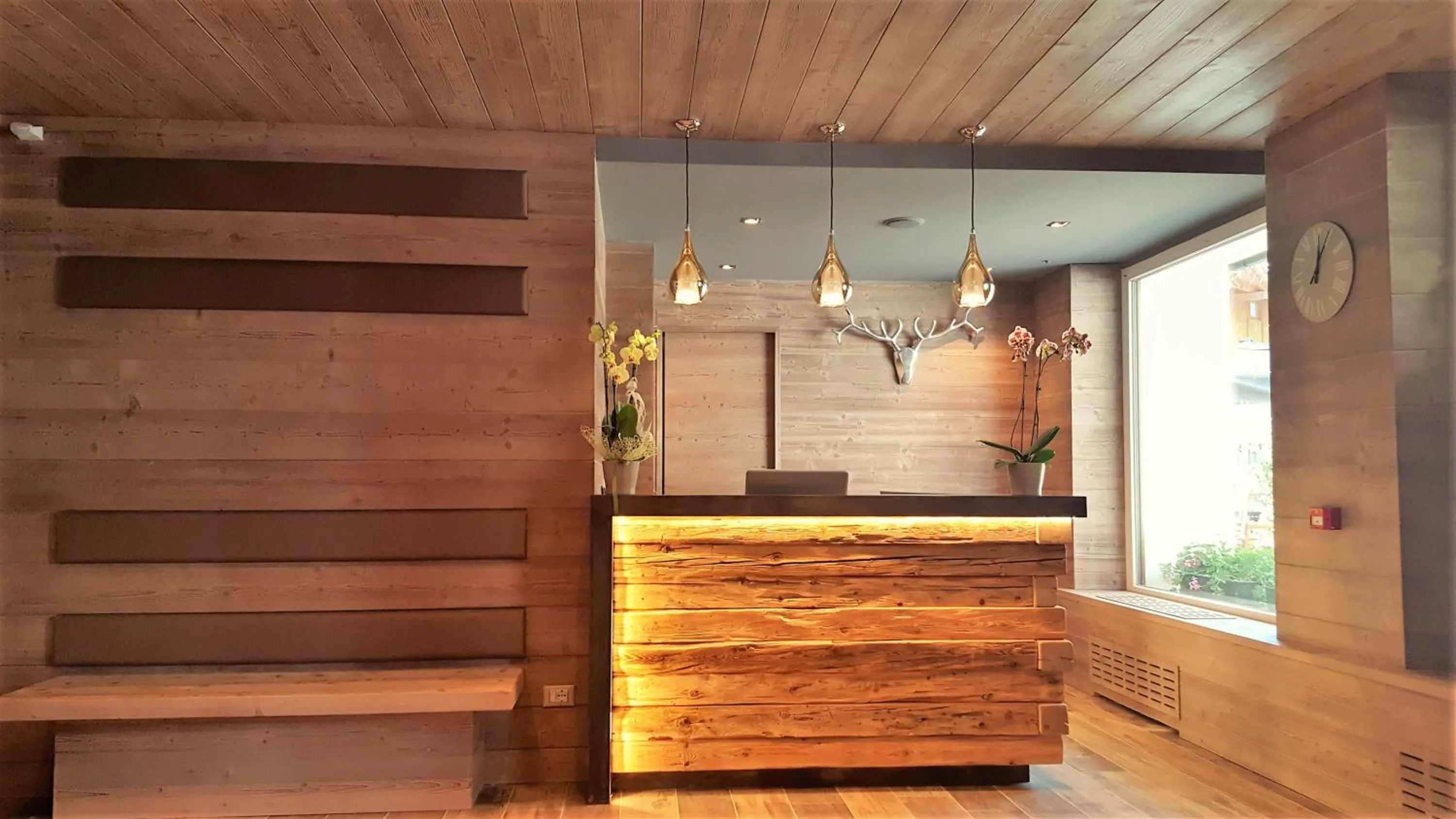 Lobby or reception in Hotel Garni Arnica ***S