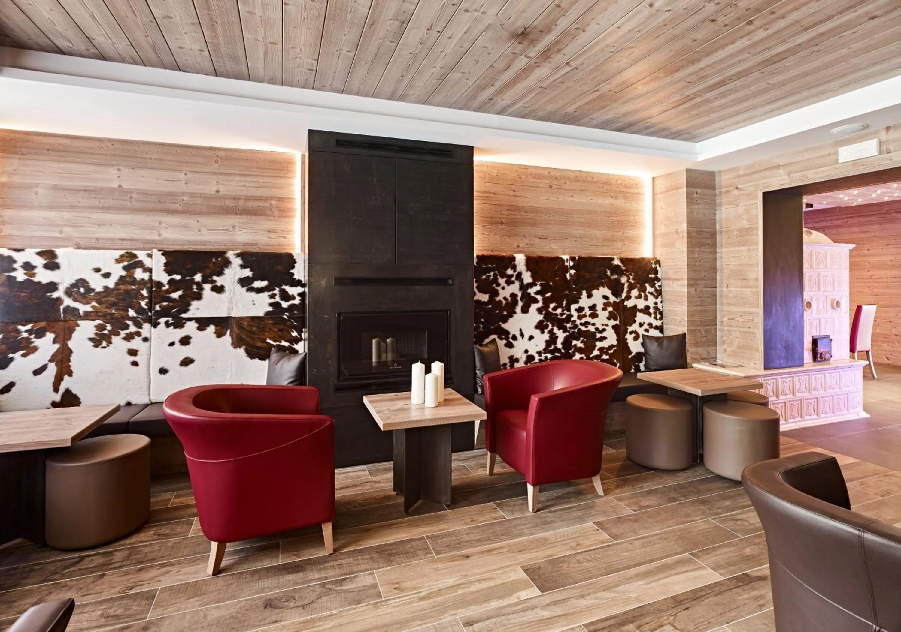 Lobby or reception in Hotel Garni Arnica ***S