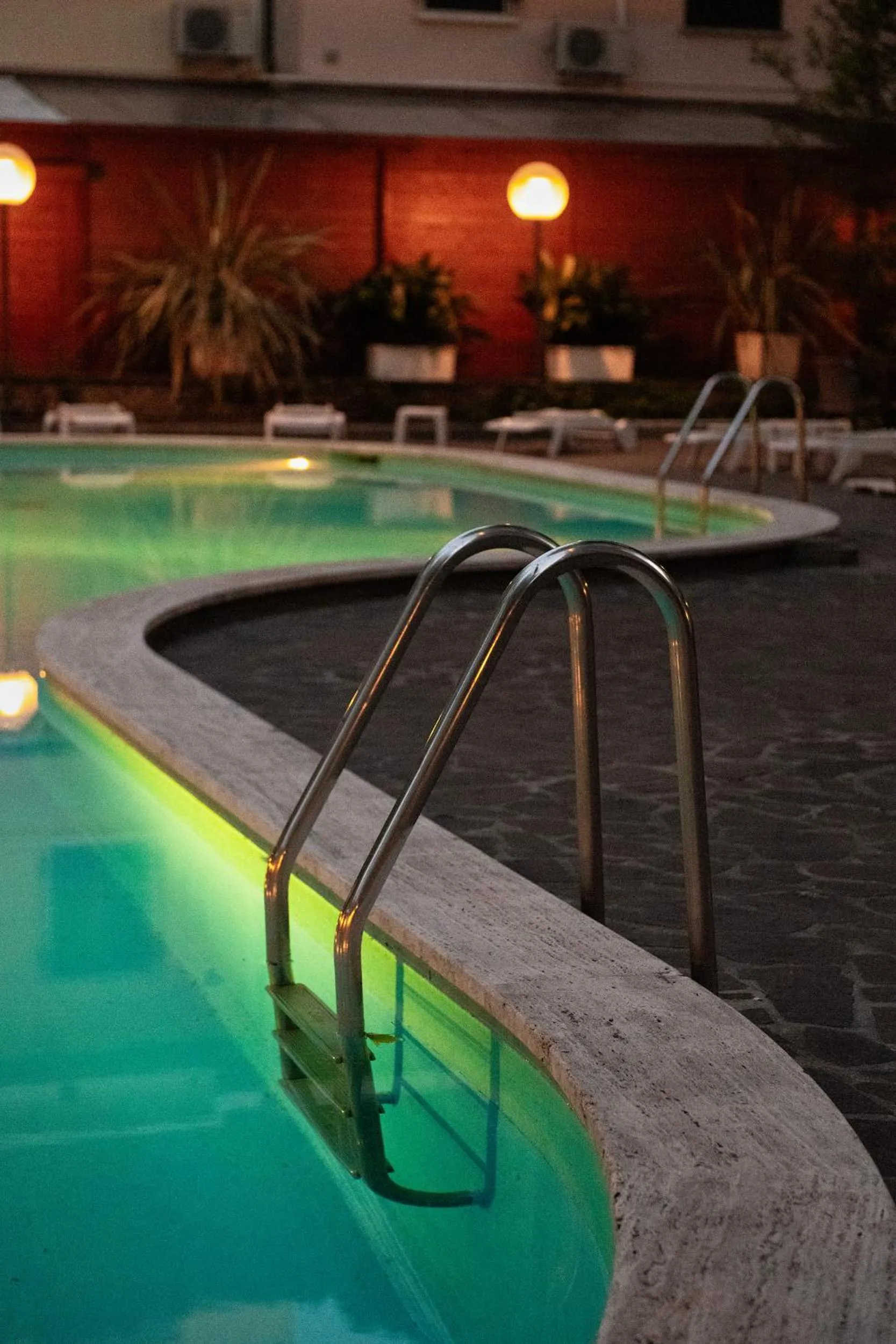 Pool view in Hotel Corallo