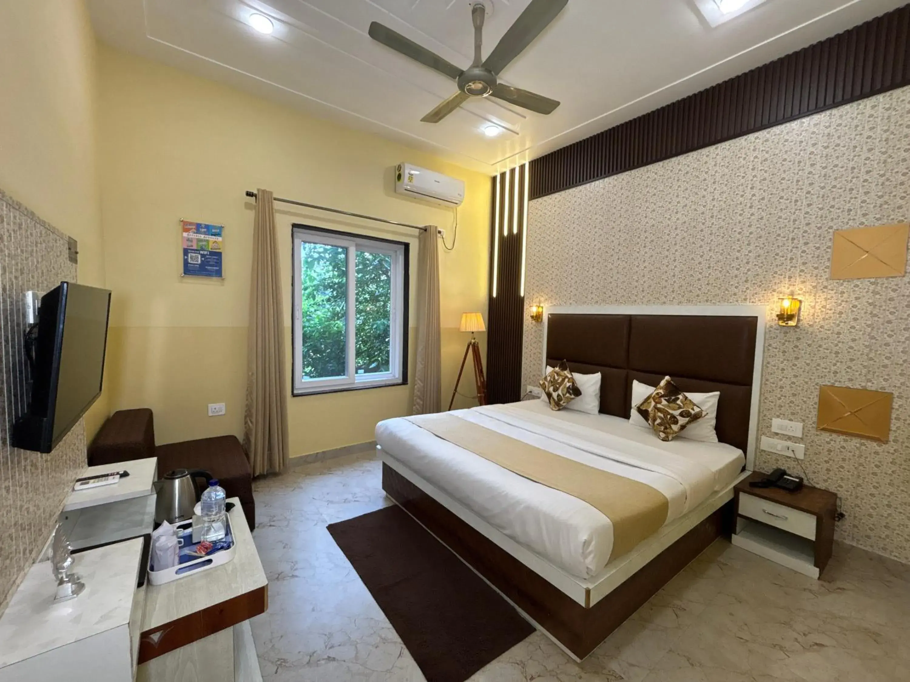 Double Room with Garden View - single occupancy in The Orchid Retreat Agra - Stay Near Taj Mahal Double Room with Garden View - single occupancy in The Orchid Retreat Agra - Stay Near Taj Mahal