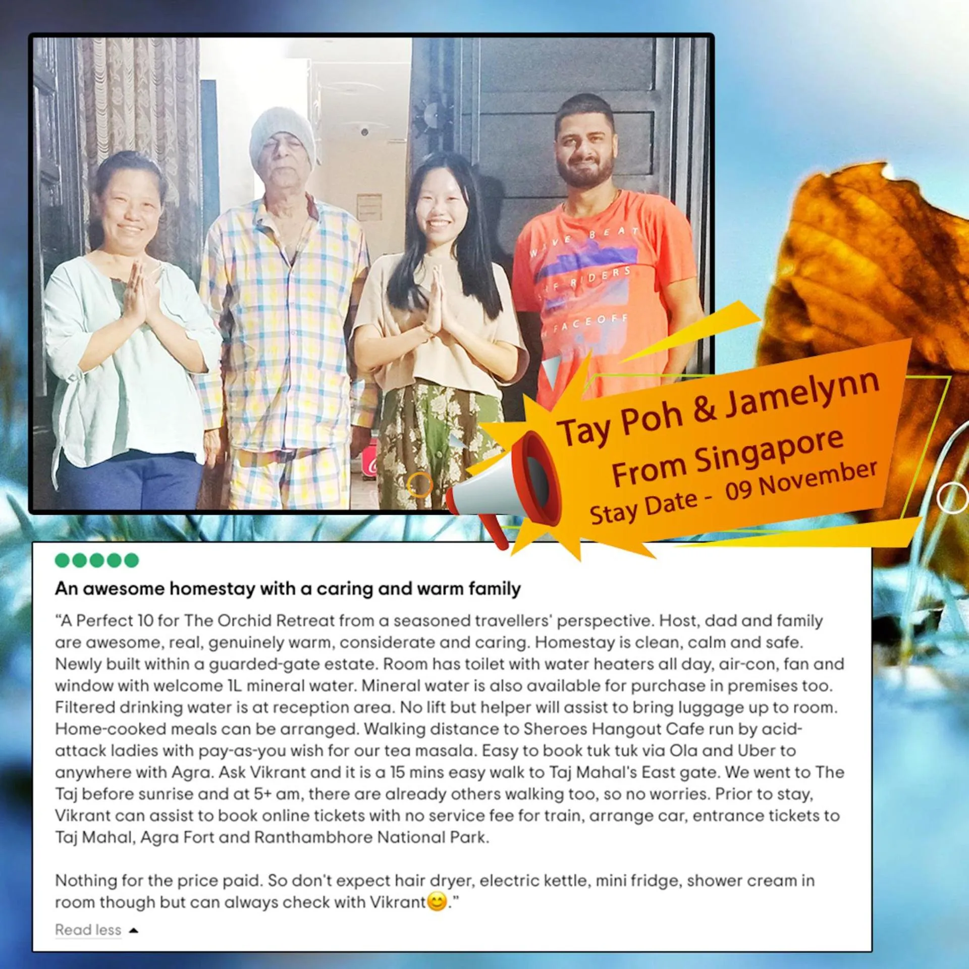 Guests in The Orchid Retreat