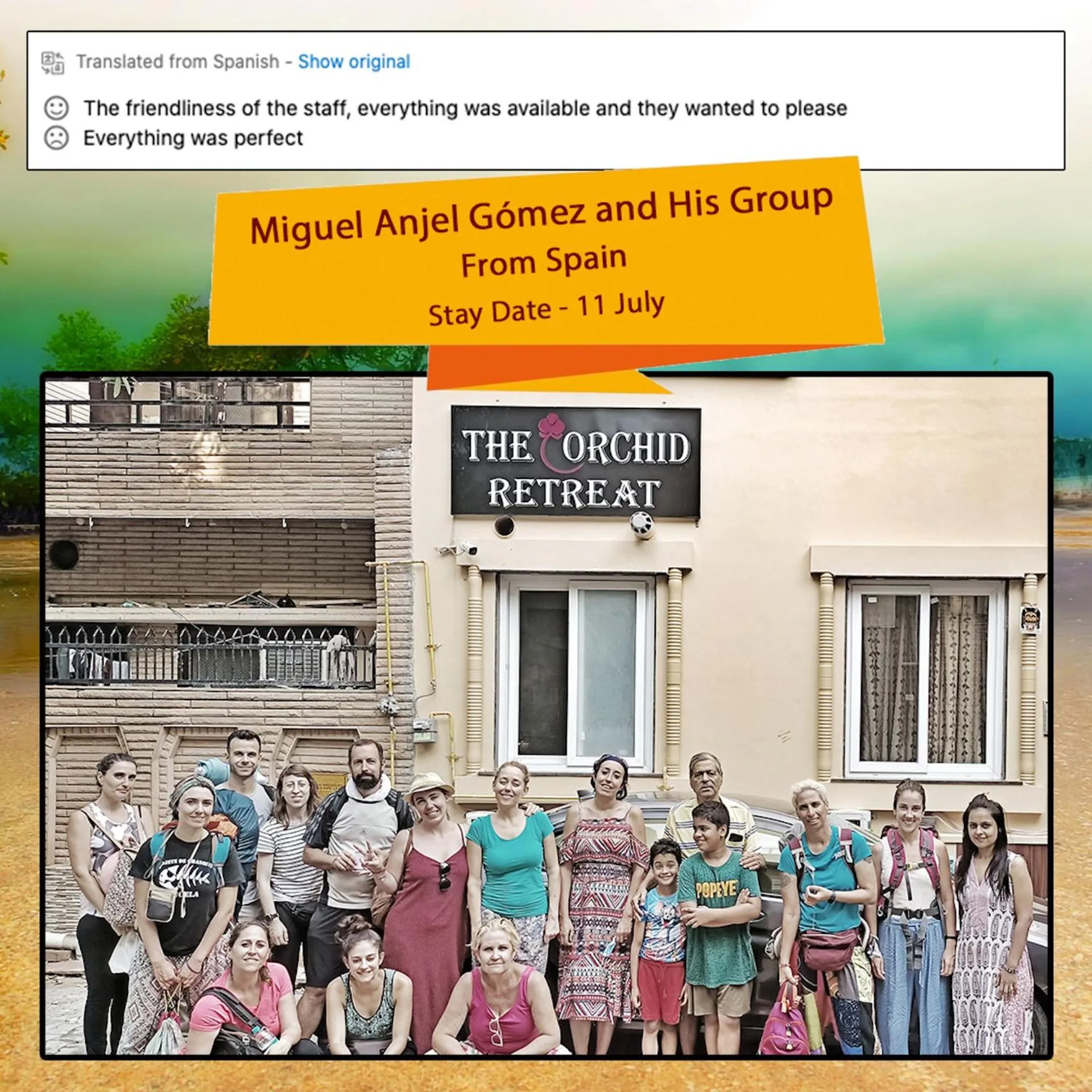 Guests in The Orchid Retreat