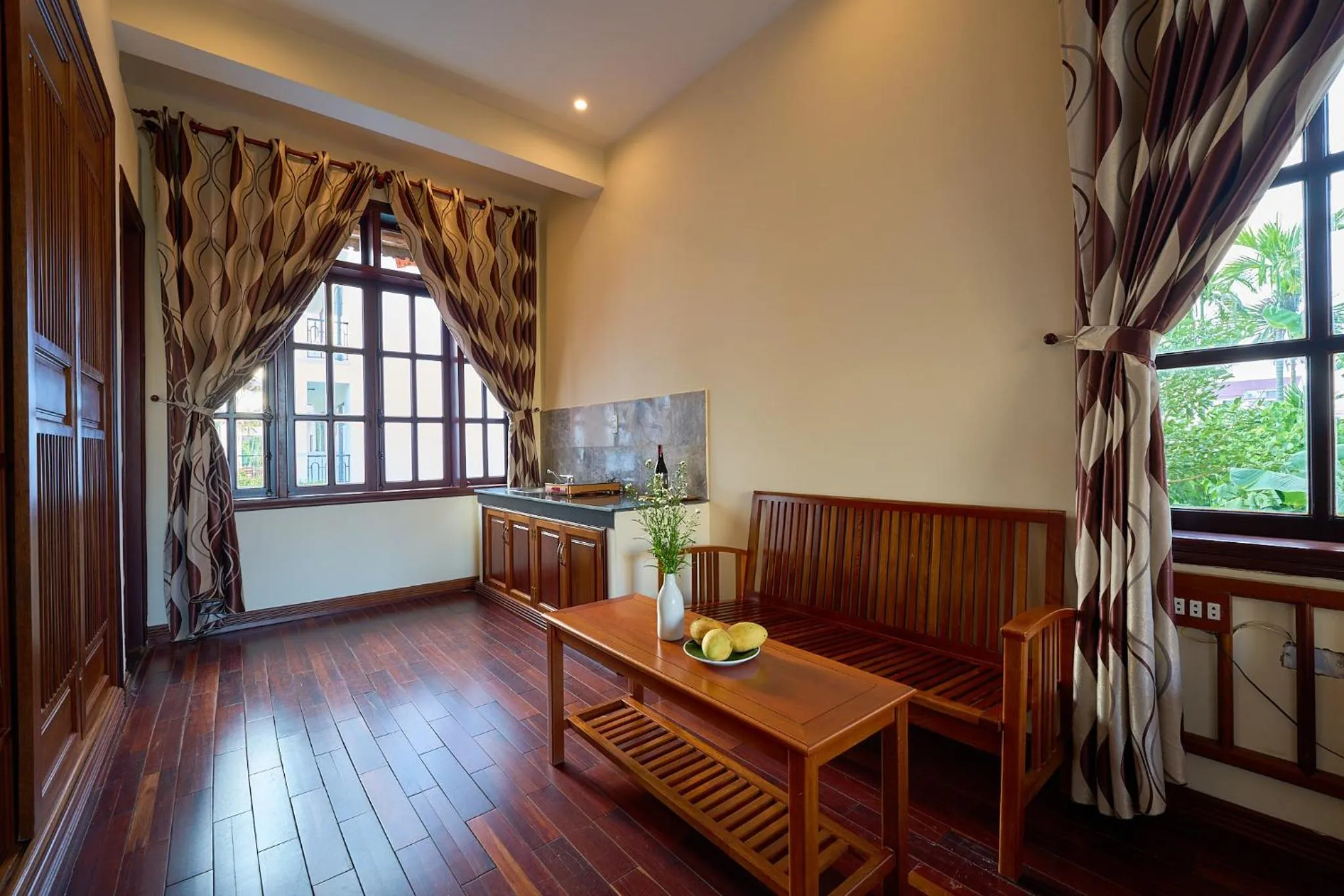 Living room in The Muse House