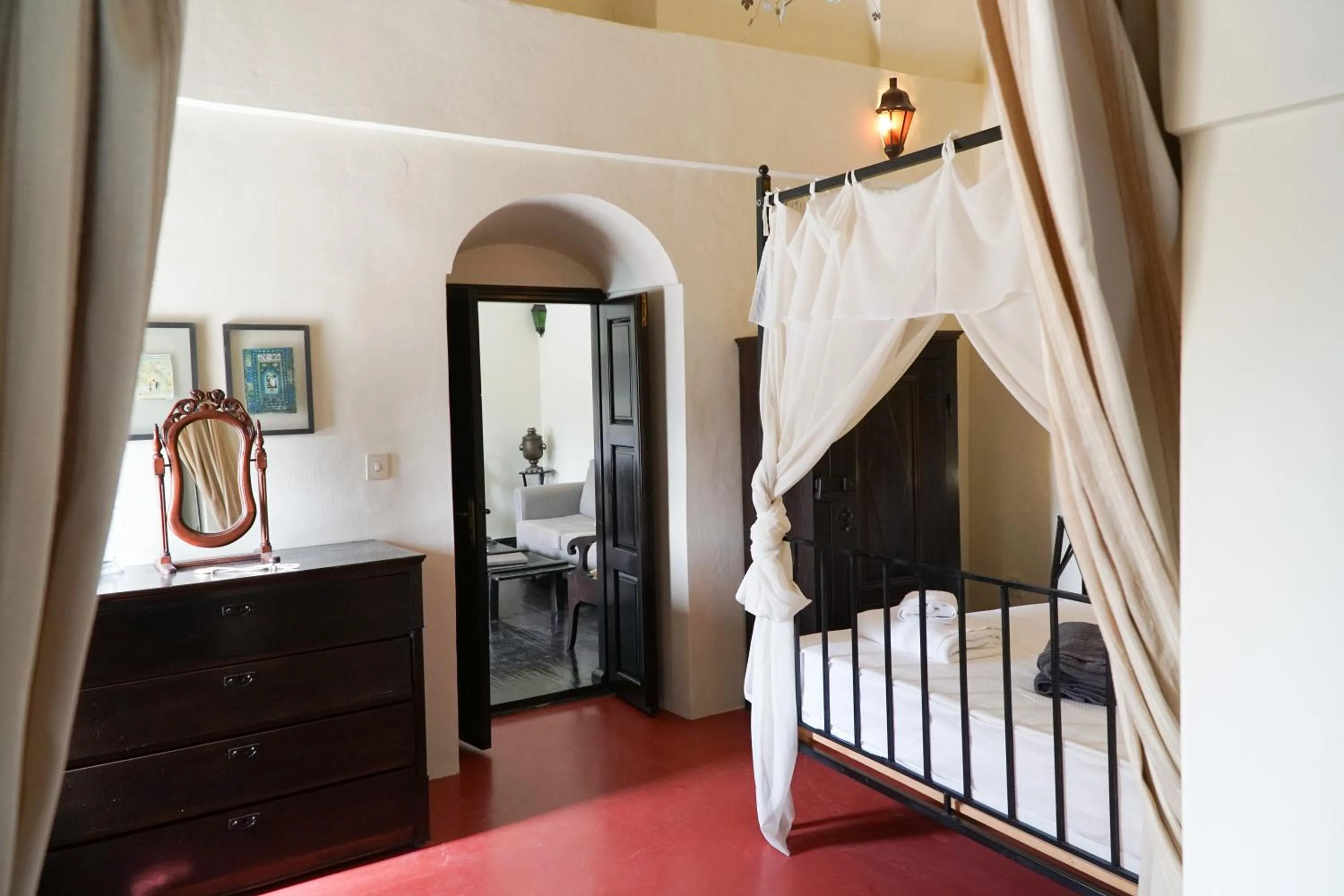 Bedroom, Bed in Santorini Heritage Villas