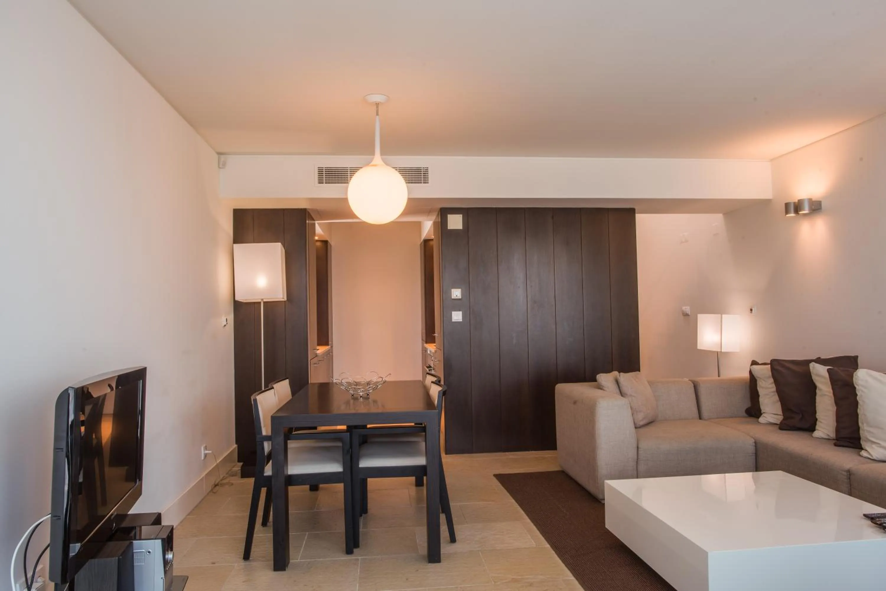 Living room, Bed in Troia Residence by The Editory - Apartamentos Marina