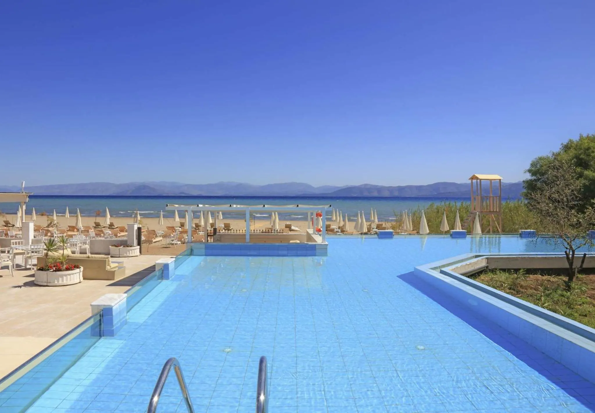Pool view in Cavomarina Beach- Adults Only