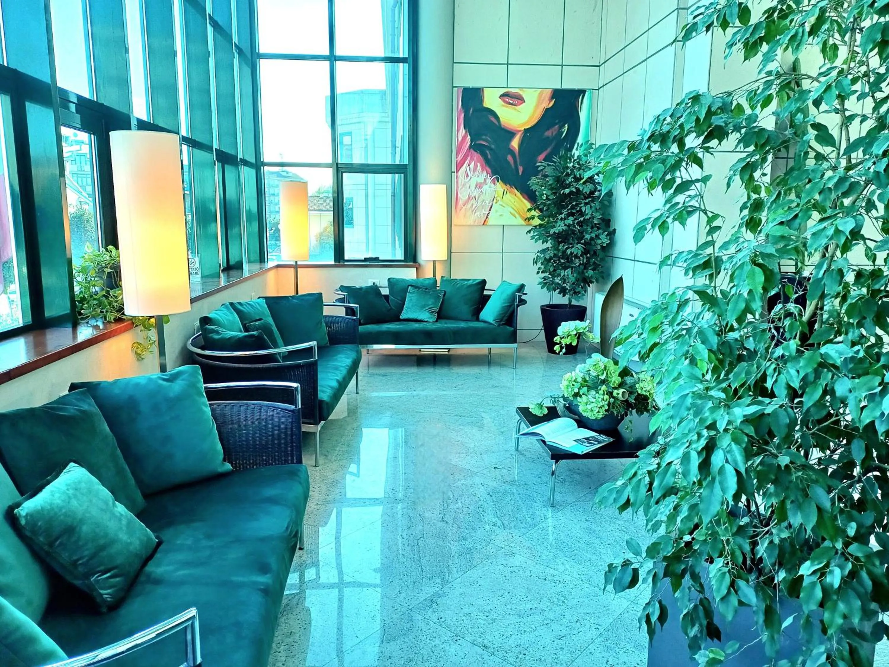 Seating area in Hotel Parisi