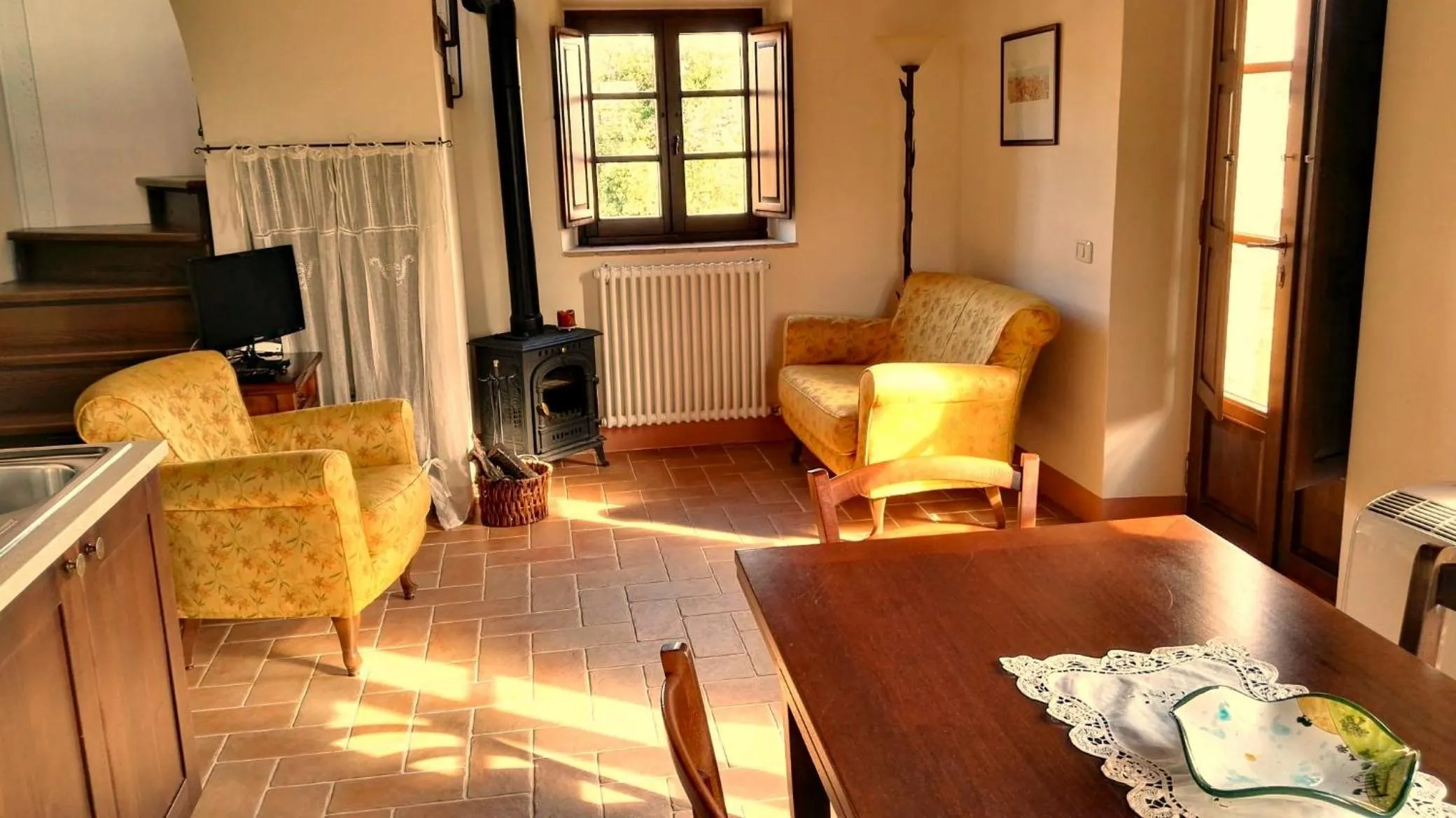 Living room in Castel Brunello