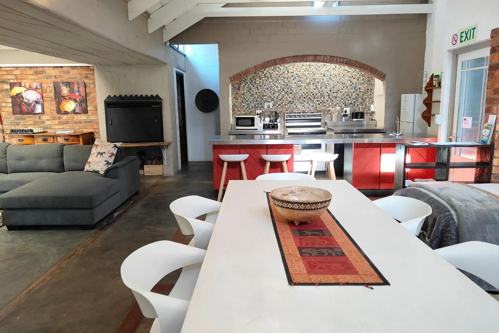 Living room in Hornbill House Self Catering Accommodation