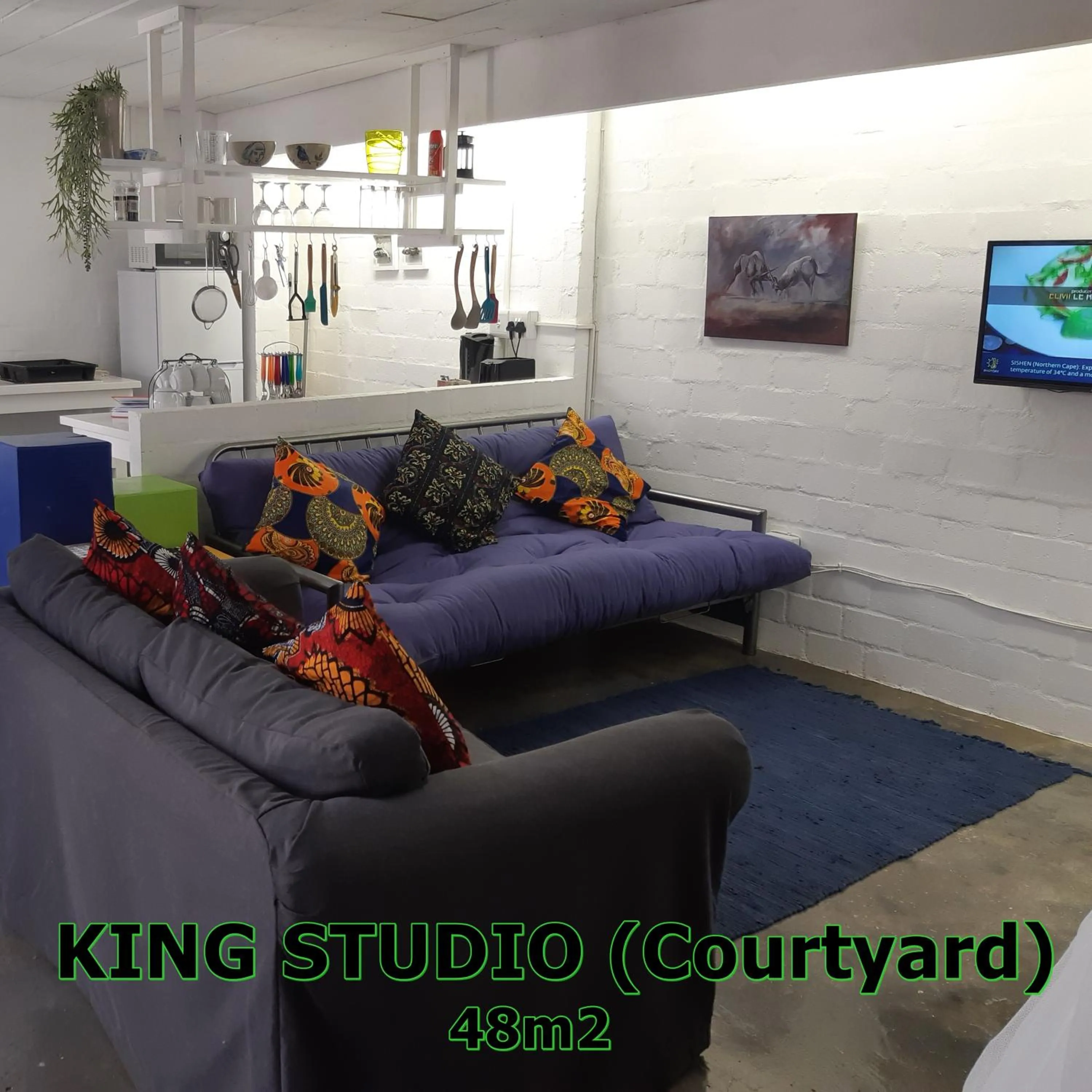 Living room in Hornbill House Self Catering Accommodation