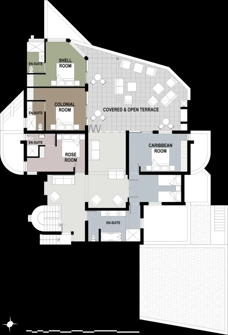 Floor plan in Ocean Watch Guest House