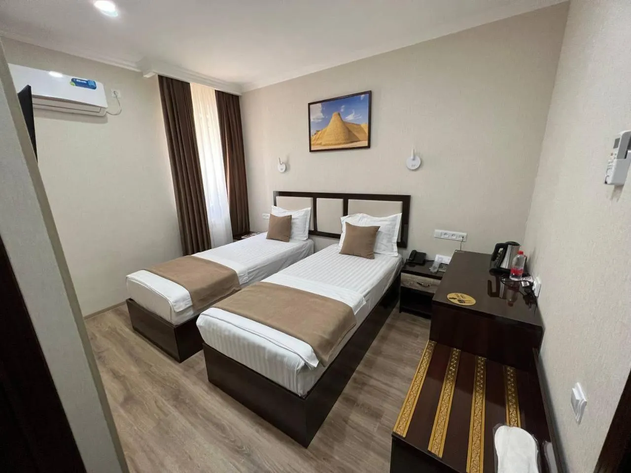 Bed in Crystal Hotel Bukhara