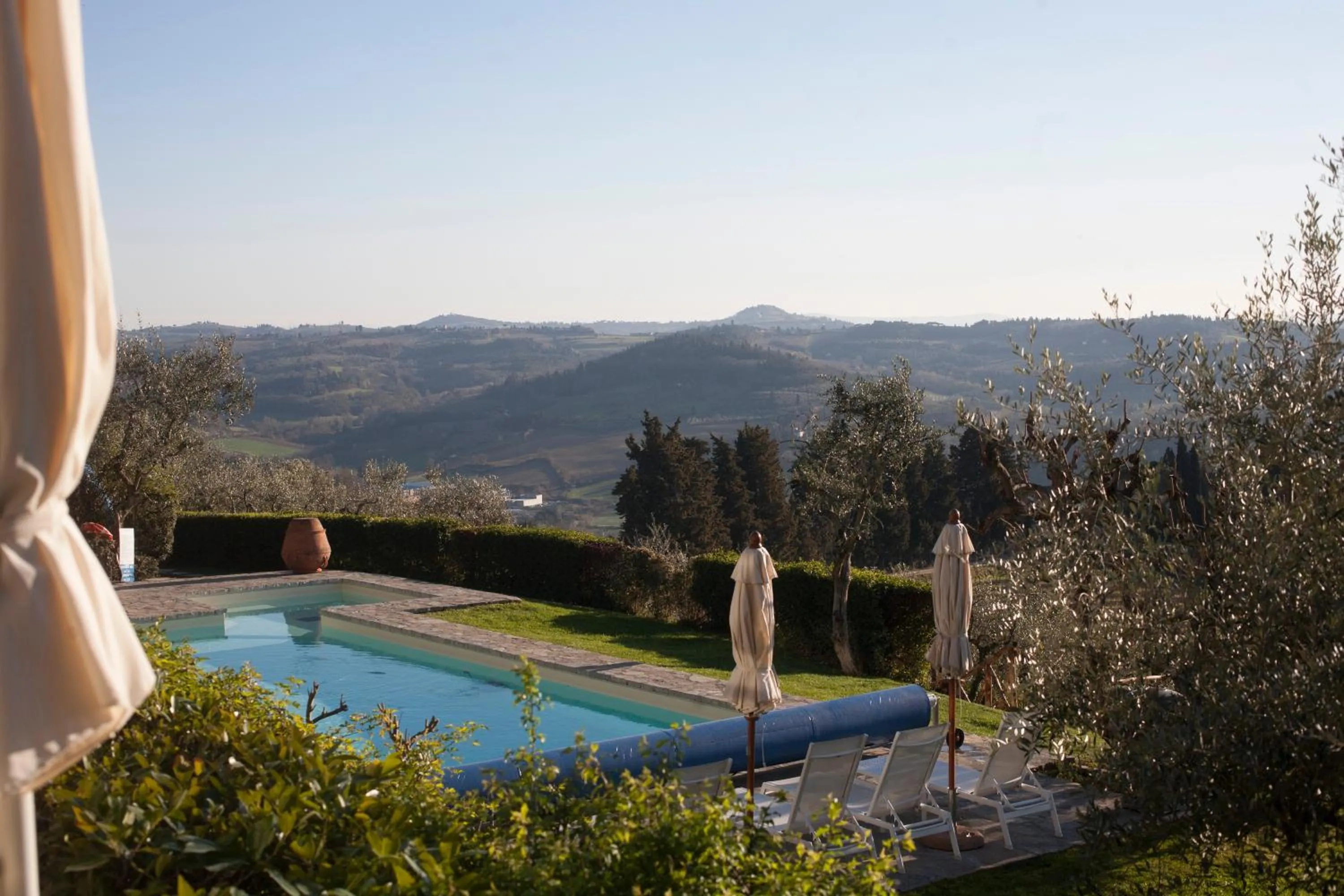 Pool view in Villa I Barronci Resort & Spa