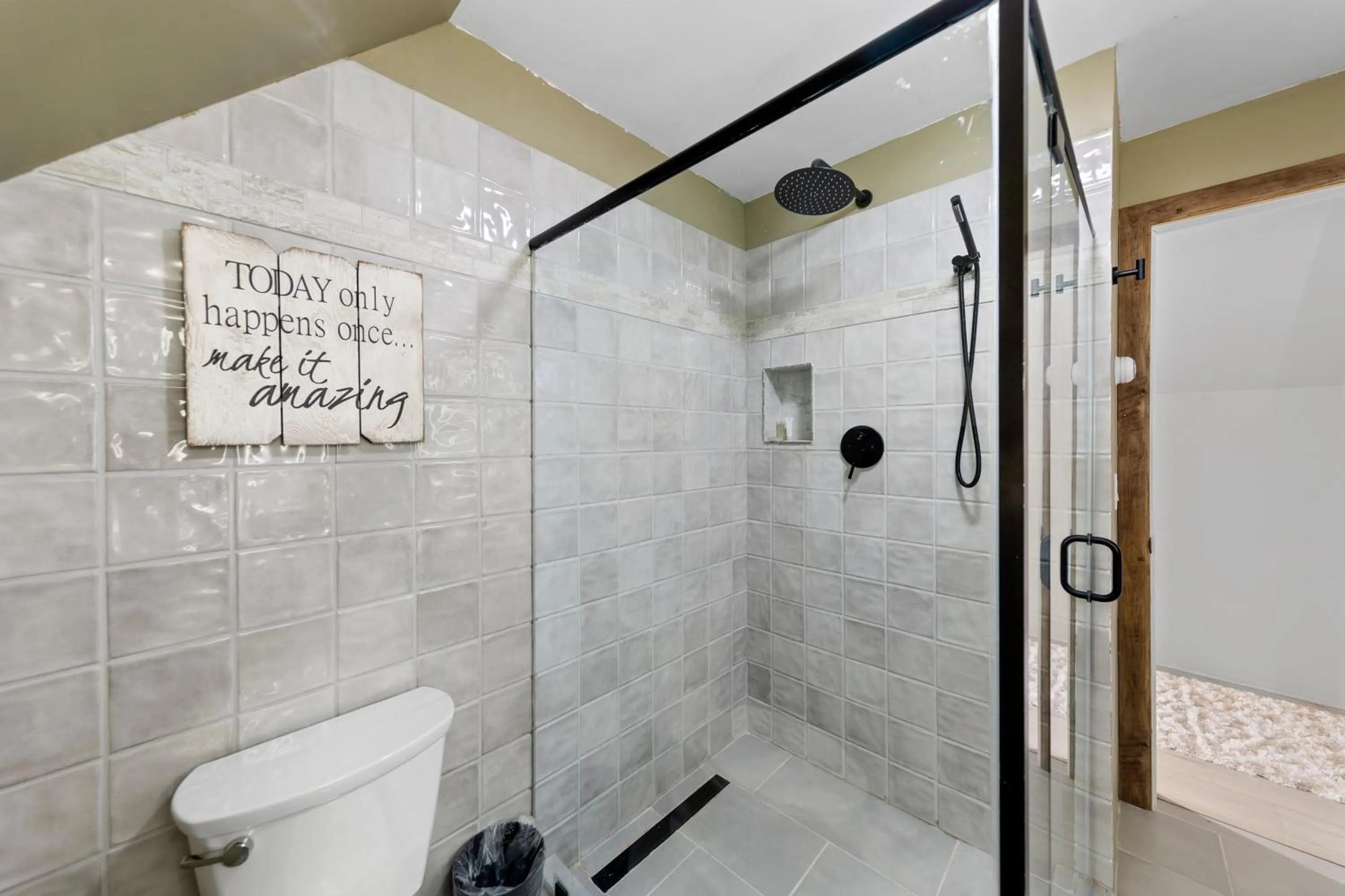 Shower in Modern Home &Cozy