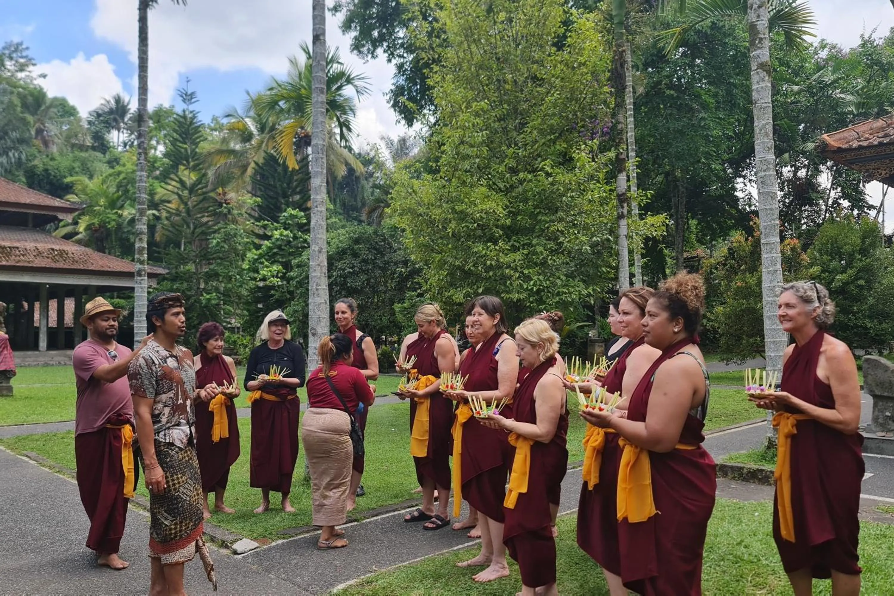 group of guests in Swaha Retreat & Eco Park Ubud