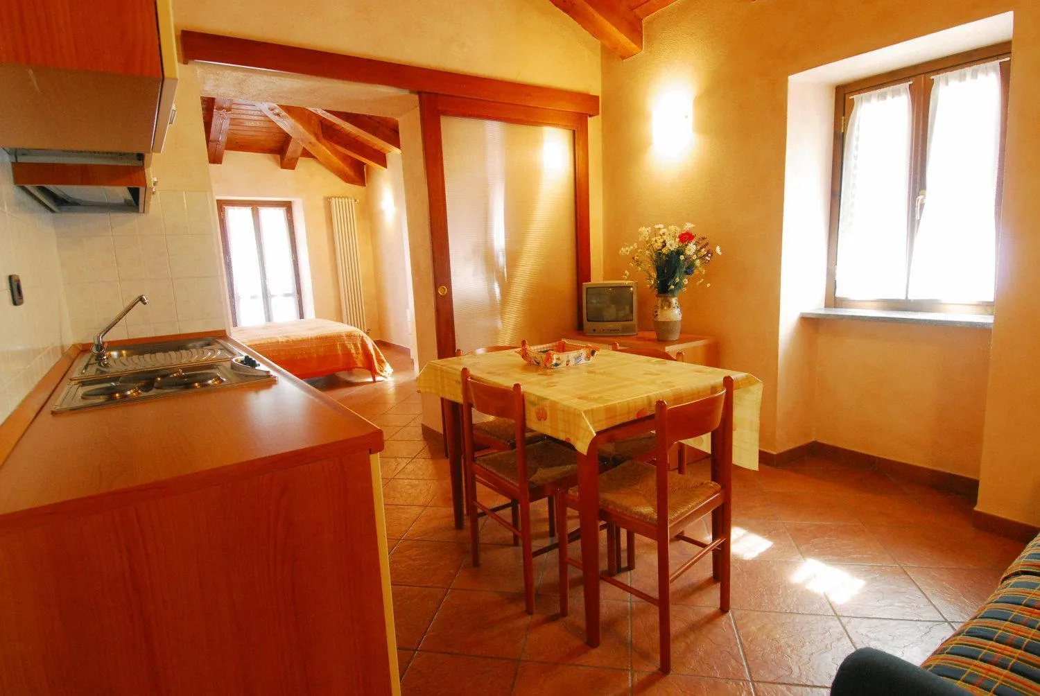 Kitchen or kitchenette in Residence La Tana del Ghiro