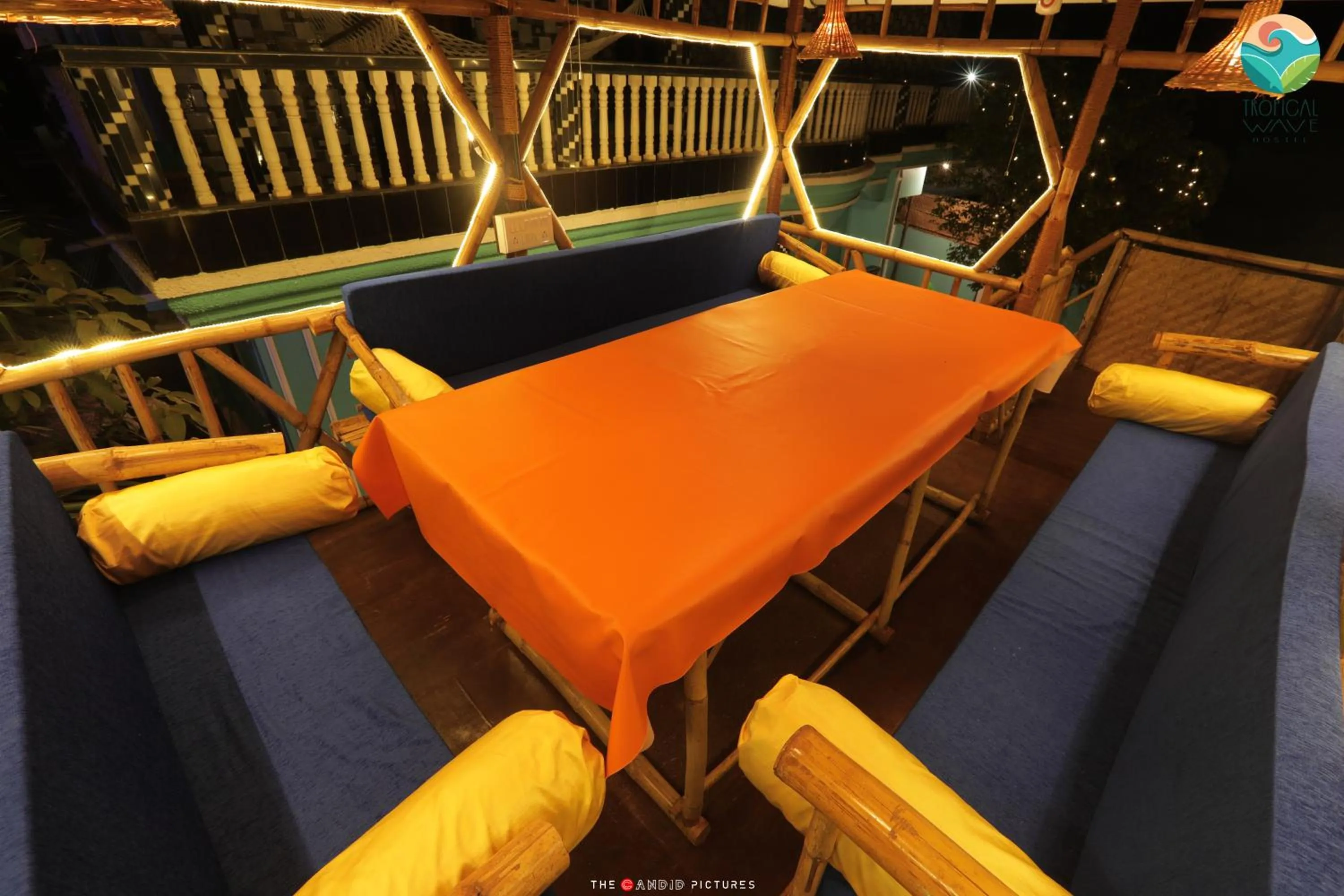 Restaurant/places to eat in Tropical Wave Hostel Morjim Goa