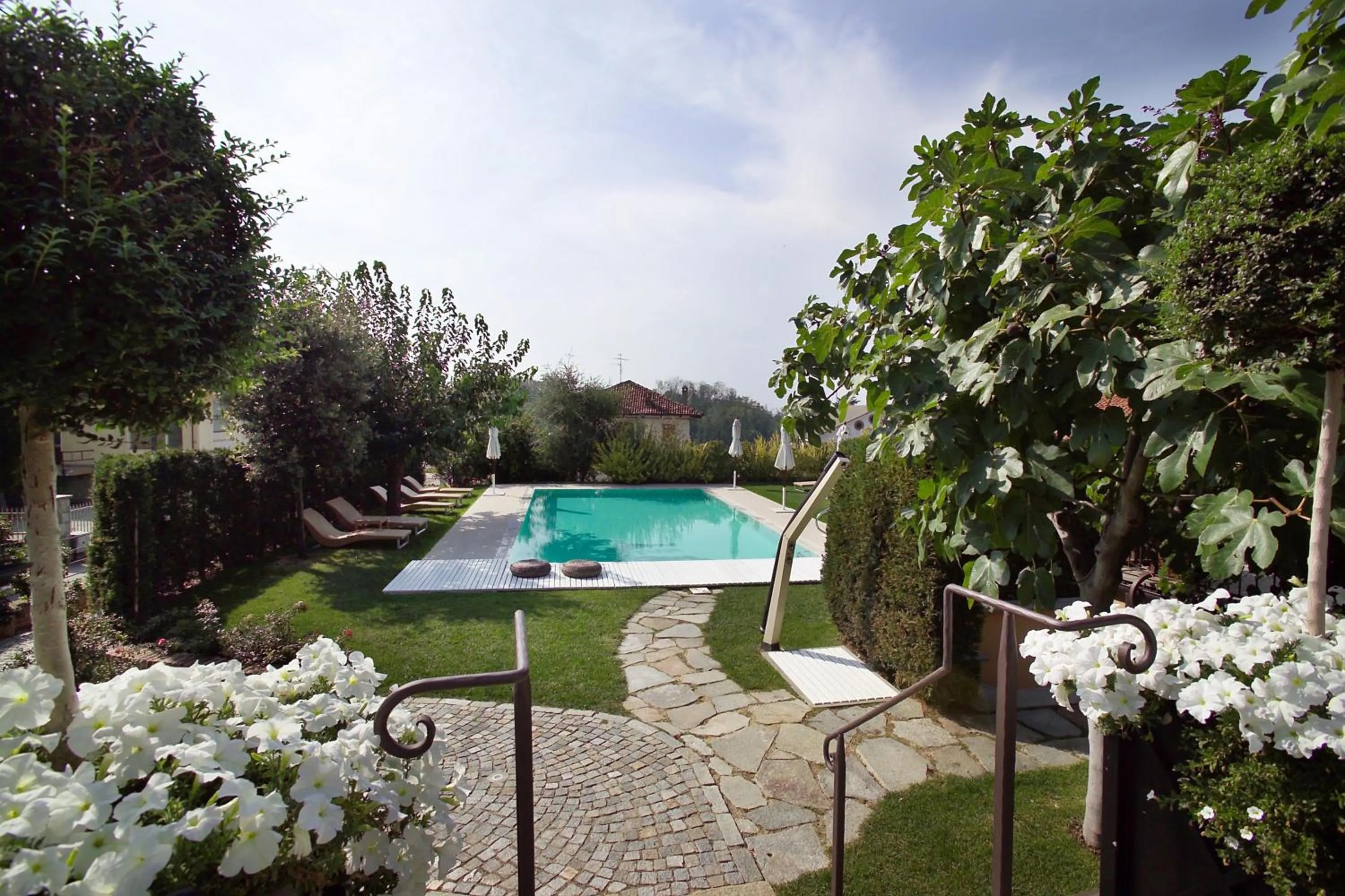 Pool view in Corte Gondina Boutique Hotel