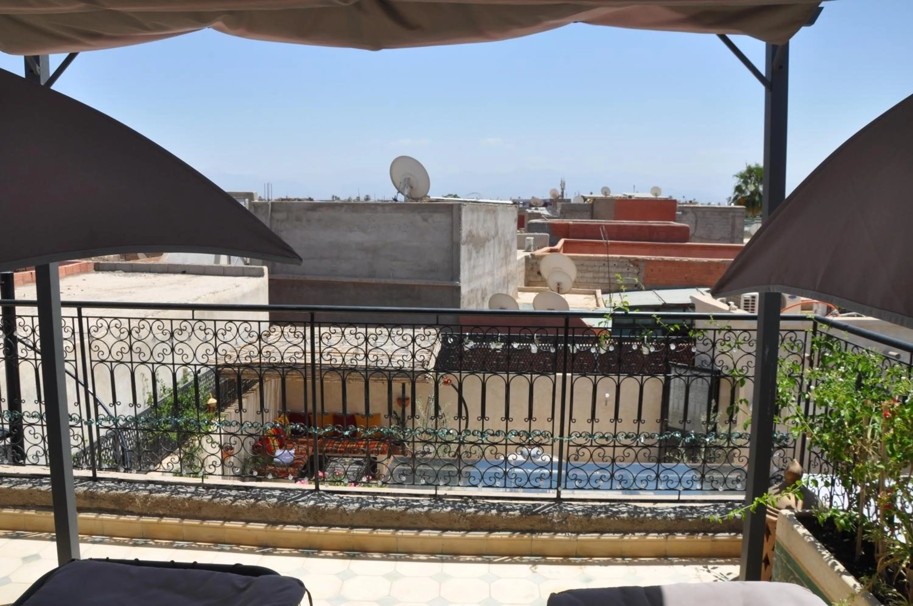 Balcony/Terrace in Riad Magnolia&SPA