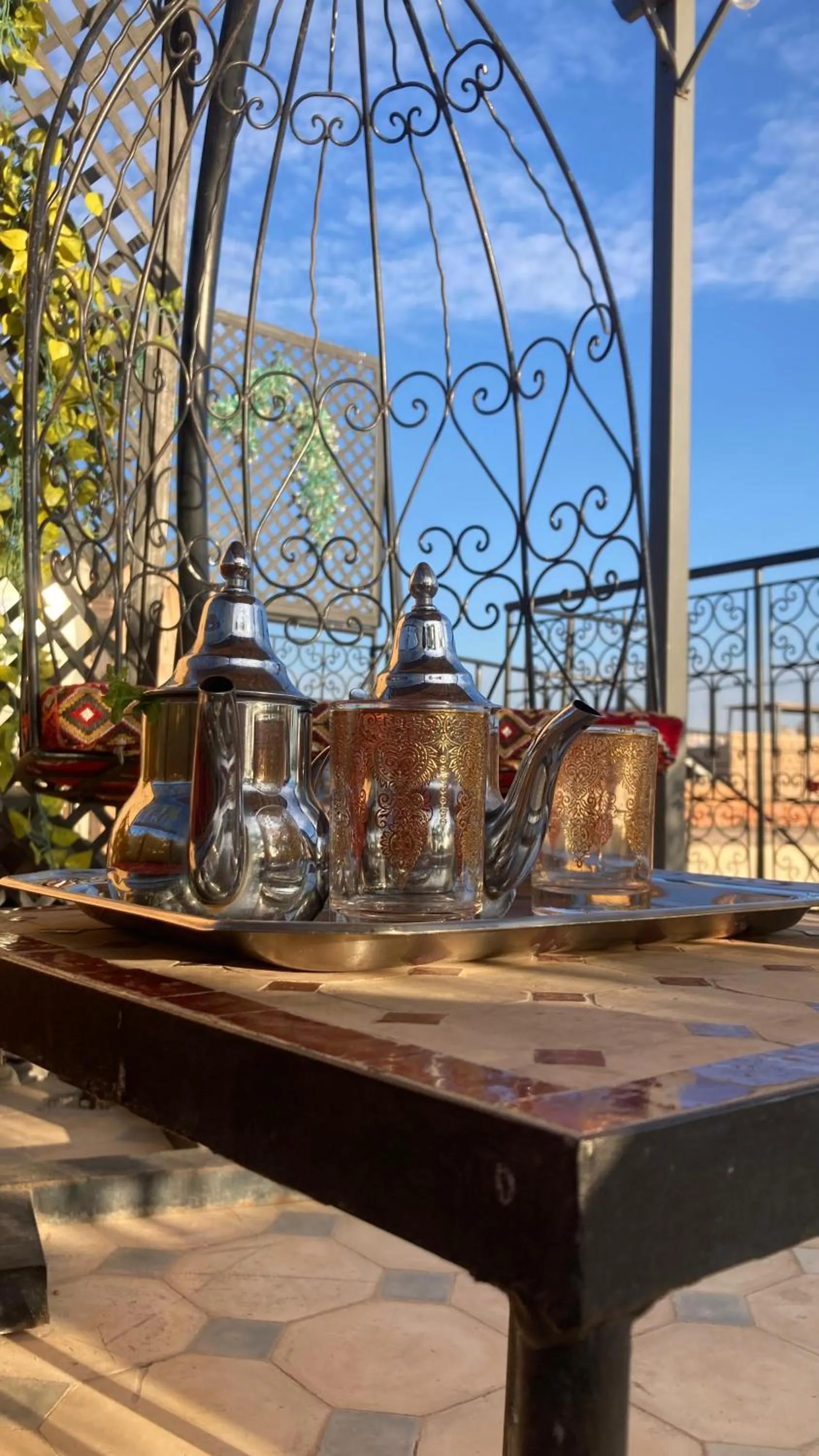 Balcony/Terrace in Riad Magnolia&SPA