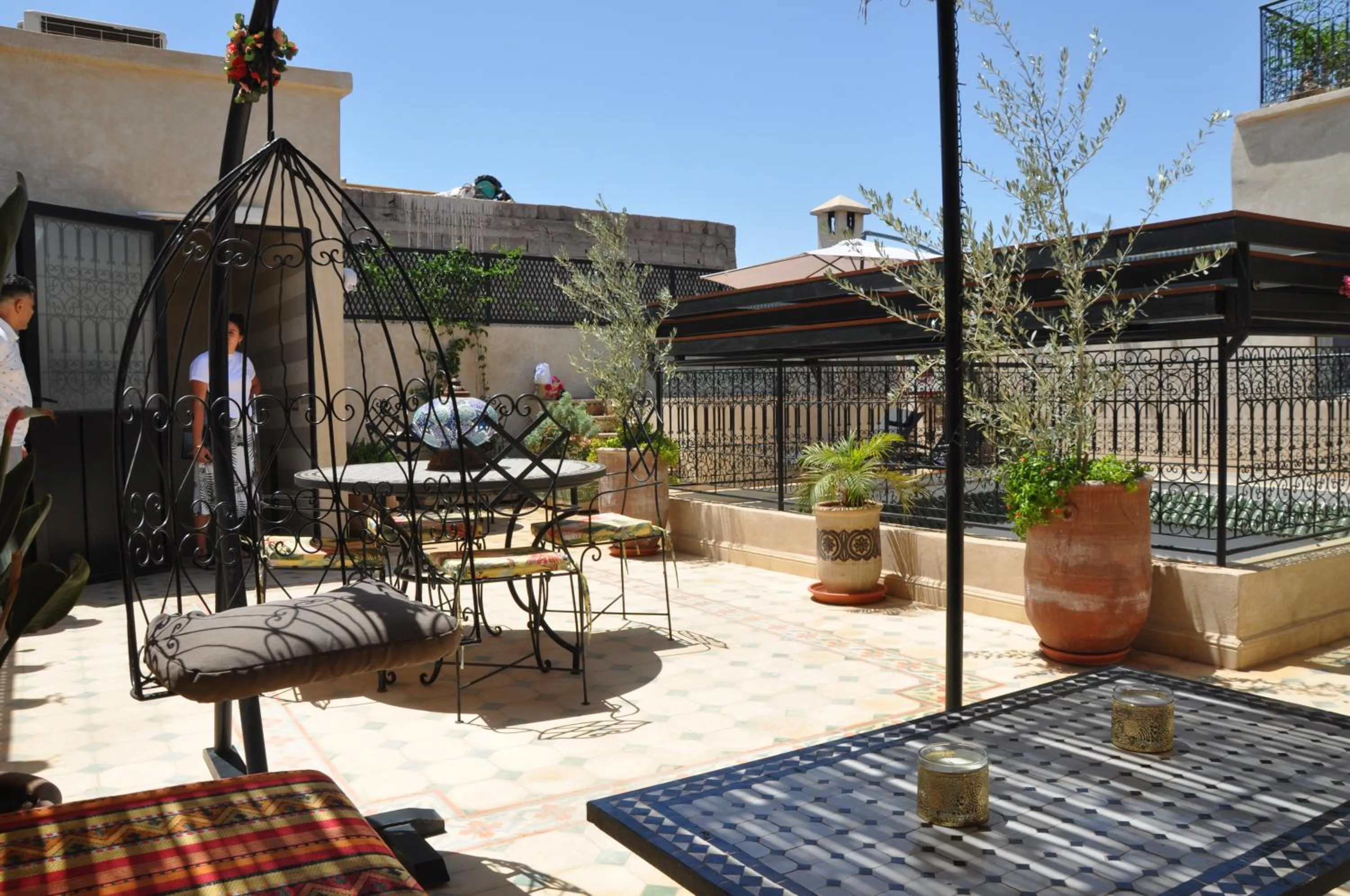 Balcony/Terrace in Riad Magnolia&SPA