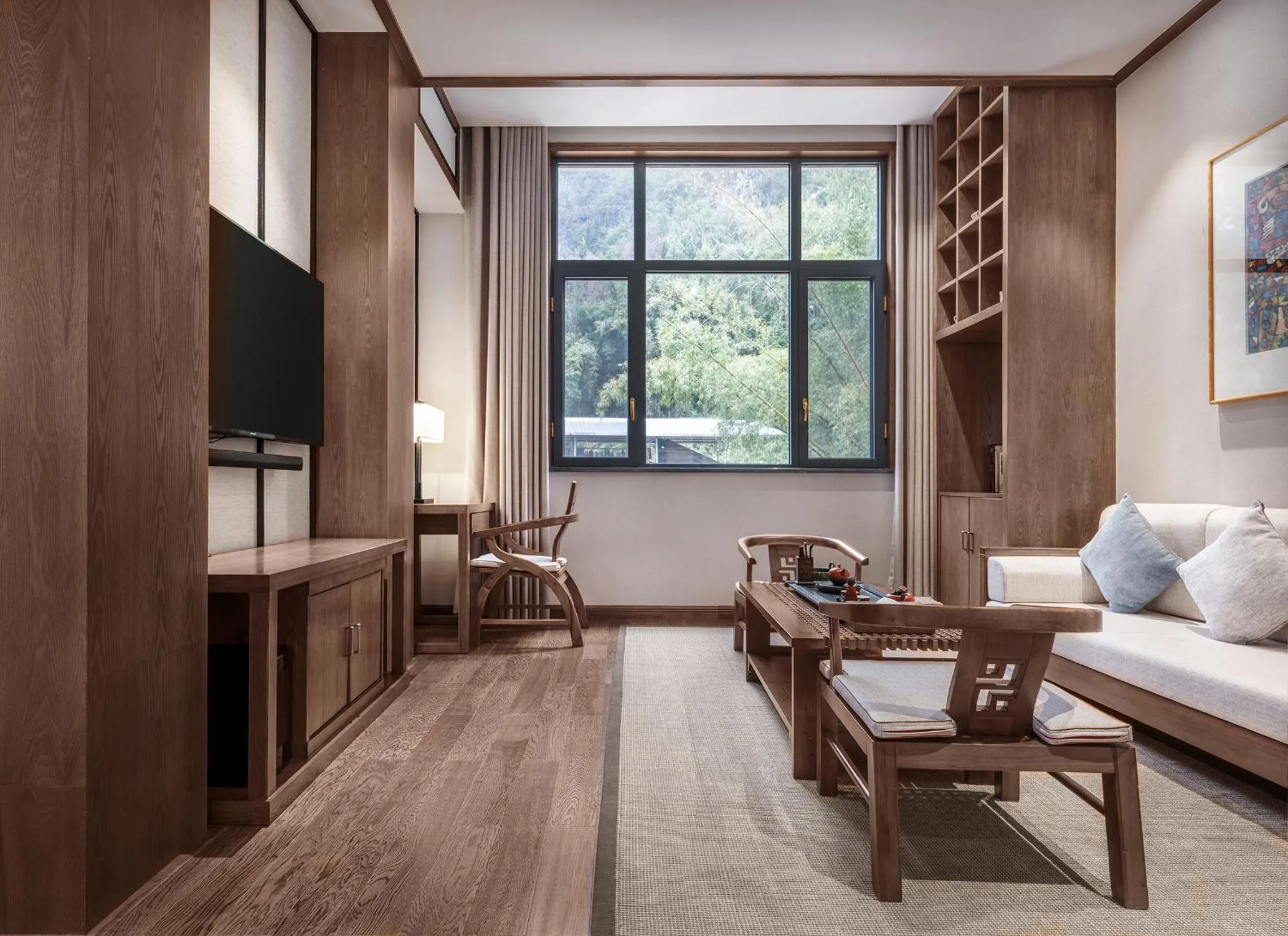 TV and multimedia in Yangshuo Xingping Shanshuiyao Resort - Free Train Station Pick Up -Stay 3 days promotion