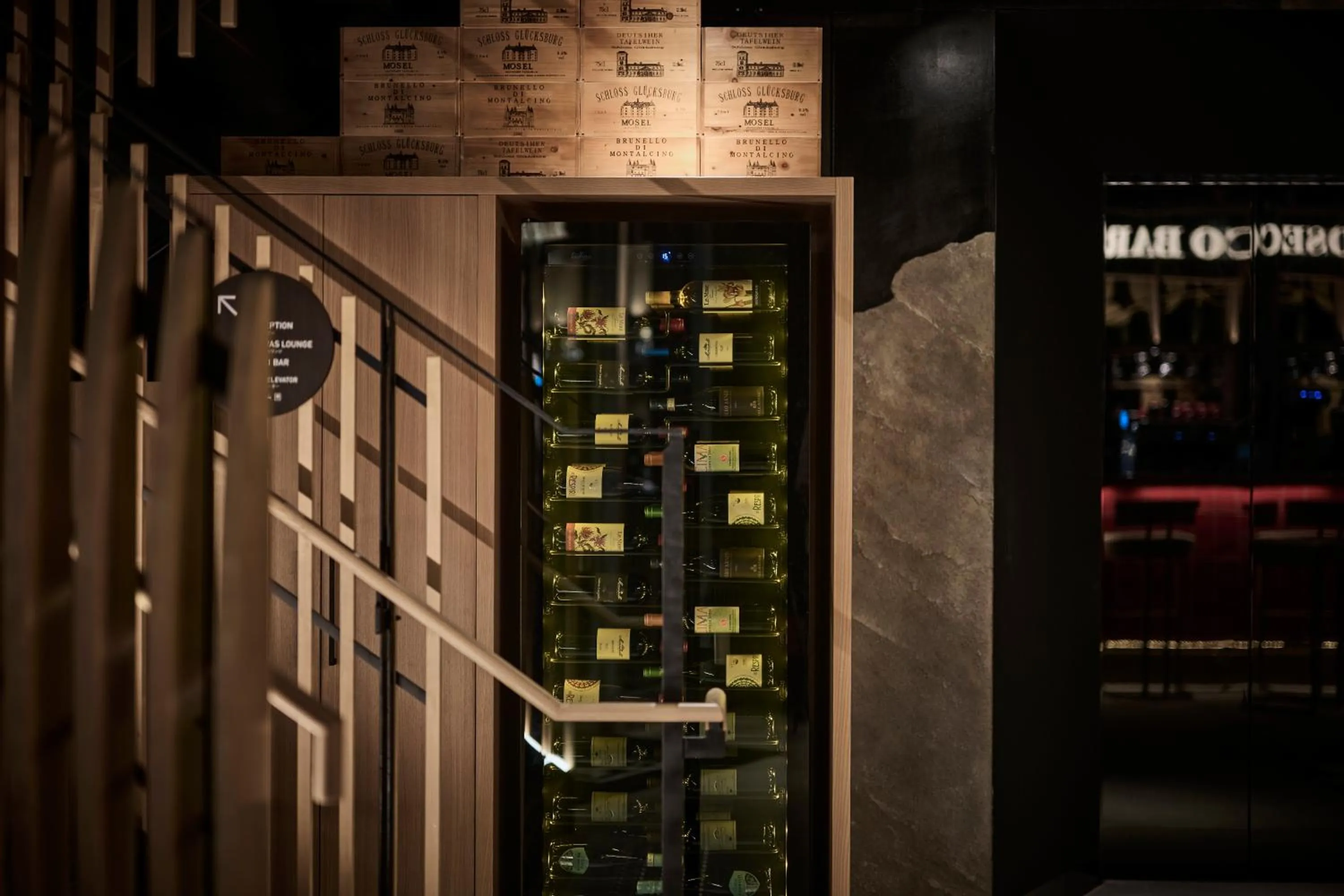 Alcoholic drinks in The Royal Park Canvas Ginza Corridor