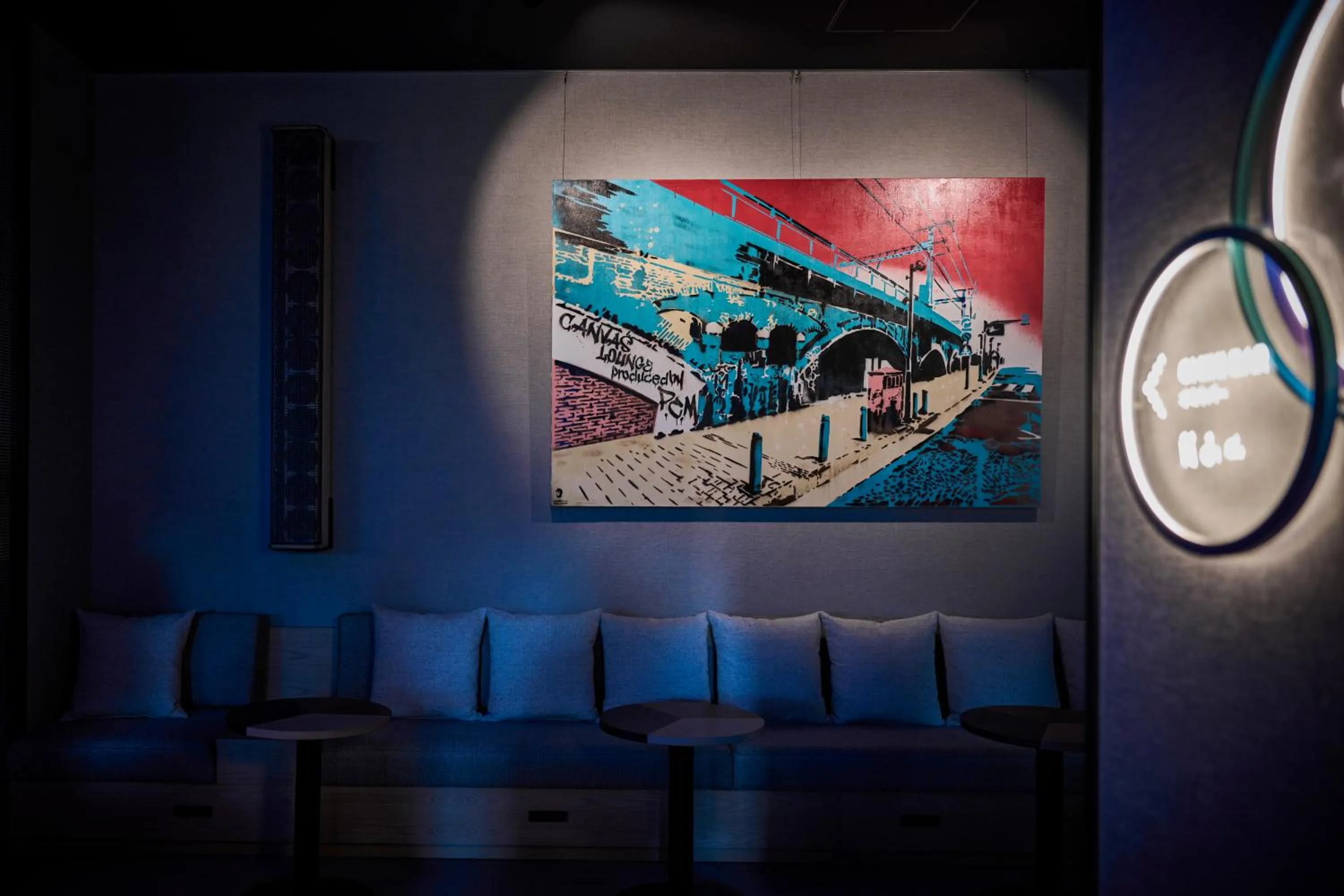 Lounge or bar in The Royal Park Canvas Ginza Corridor