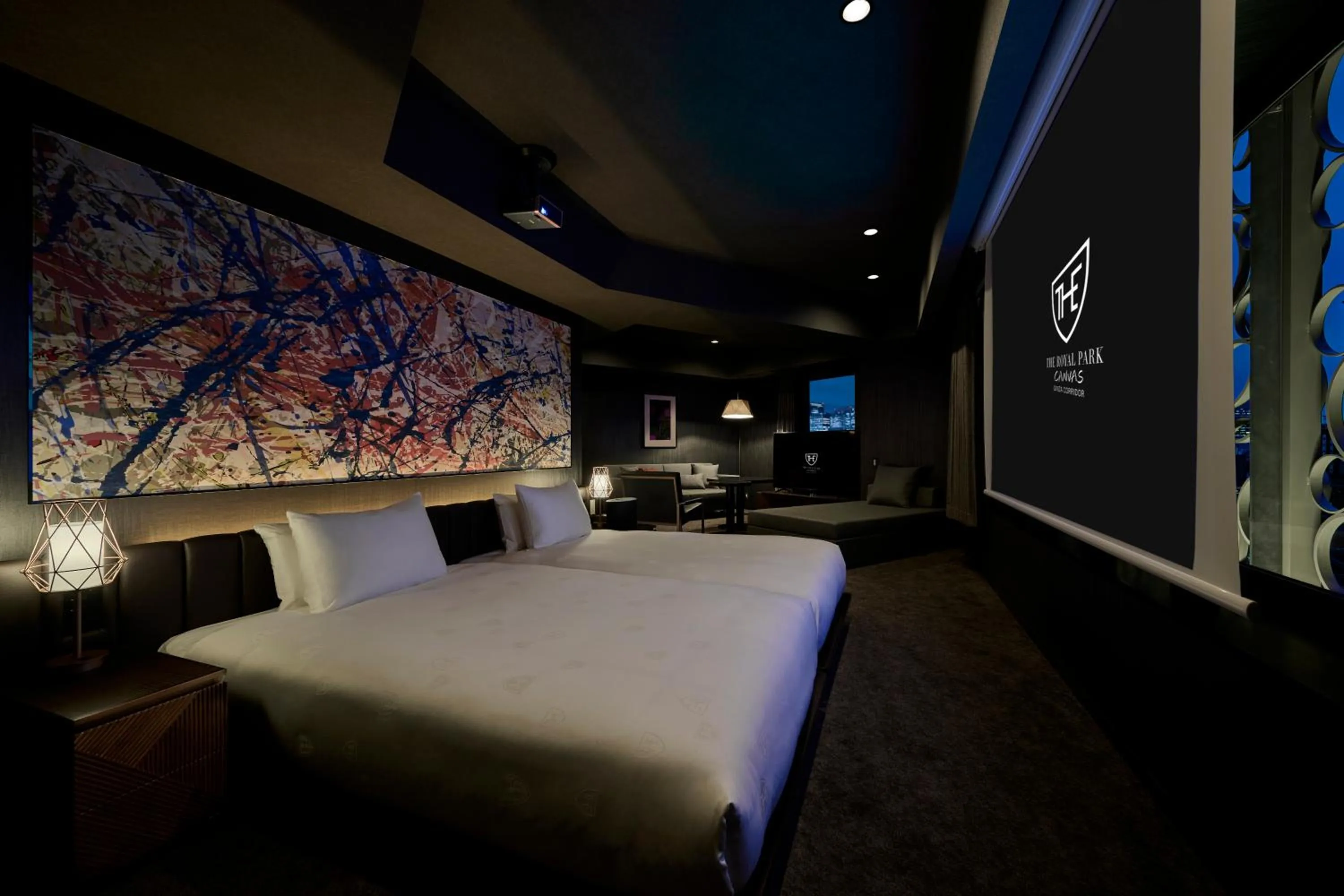 Bedroom, Bed in The Royal Park Canvas Ginza Corridor