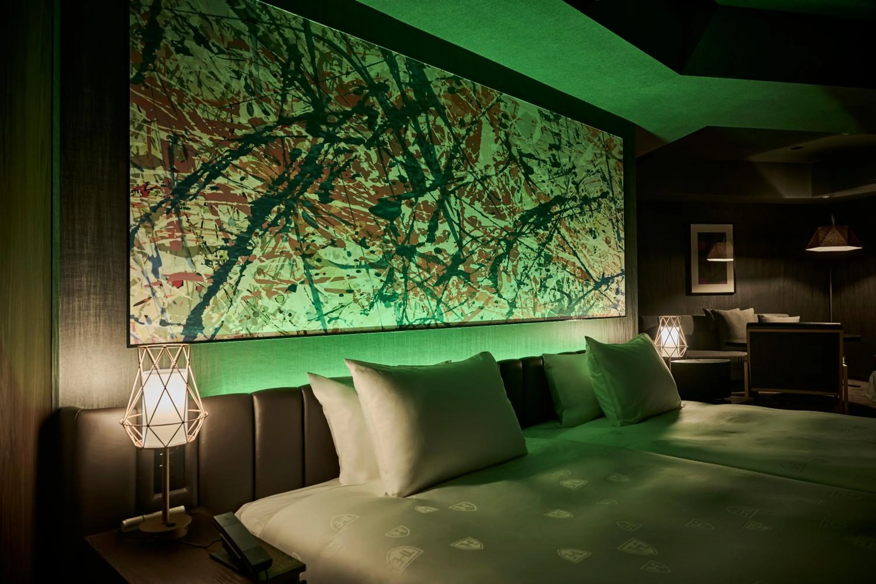 Bed in The Royal Park Canvas Ginza Corridor