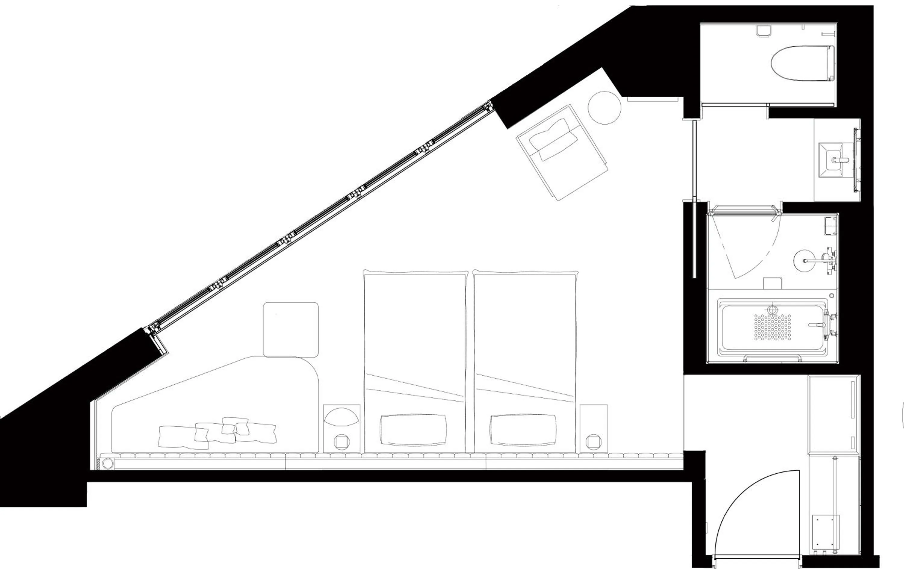 Photo of the whole room in The Royal Park Canvas Ginza Corridor