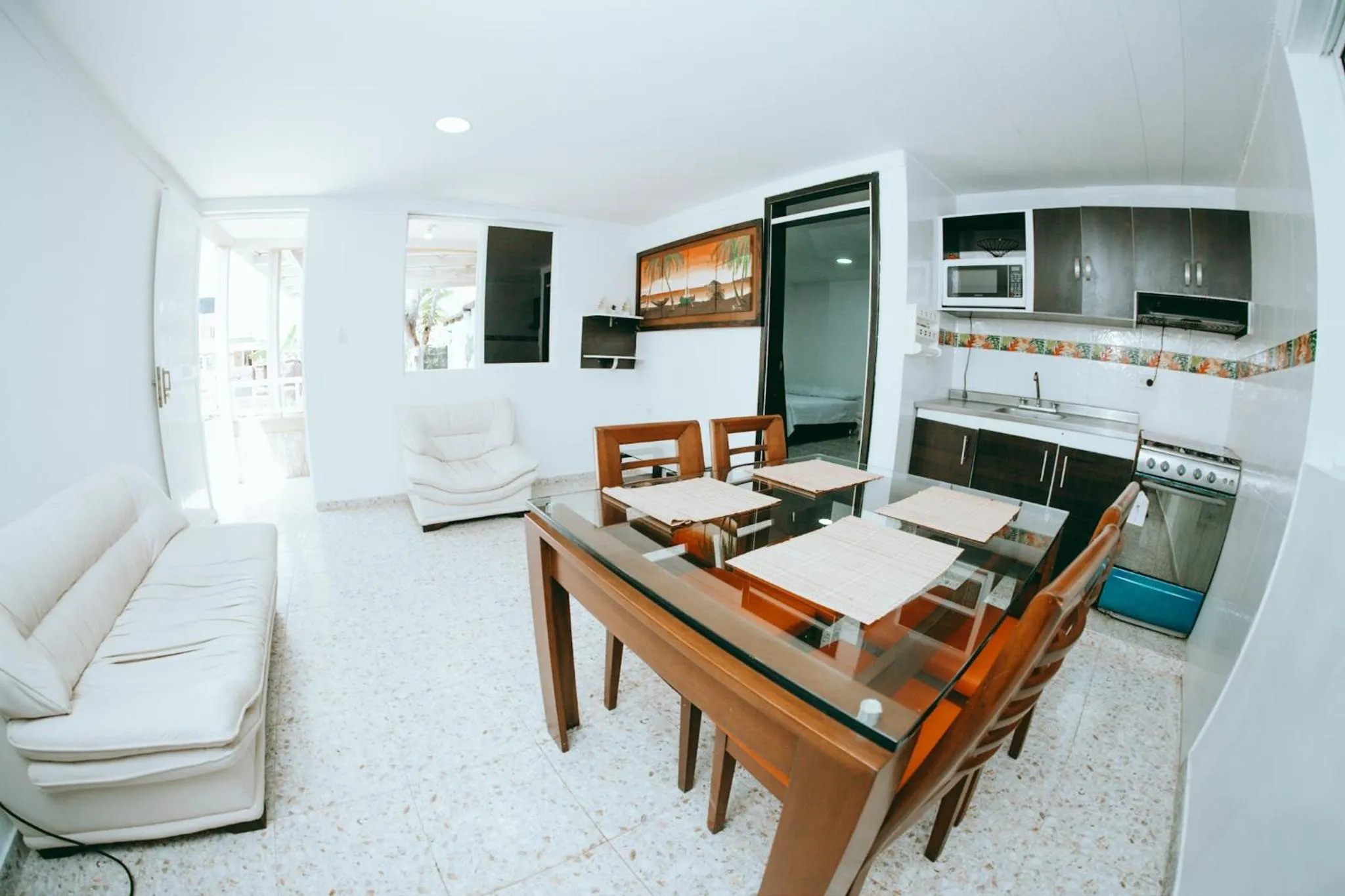 Kitchen or kitchenette in Hotel Campestre Dorado SAI