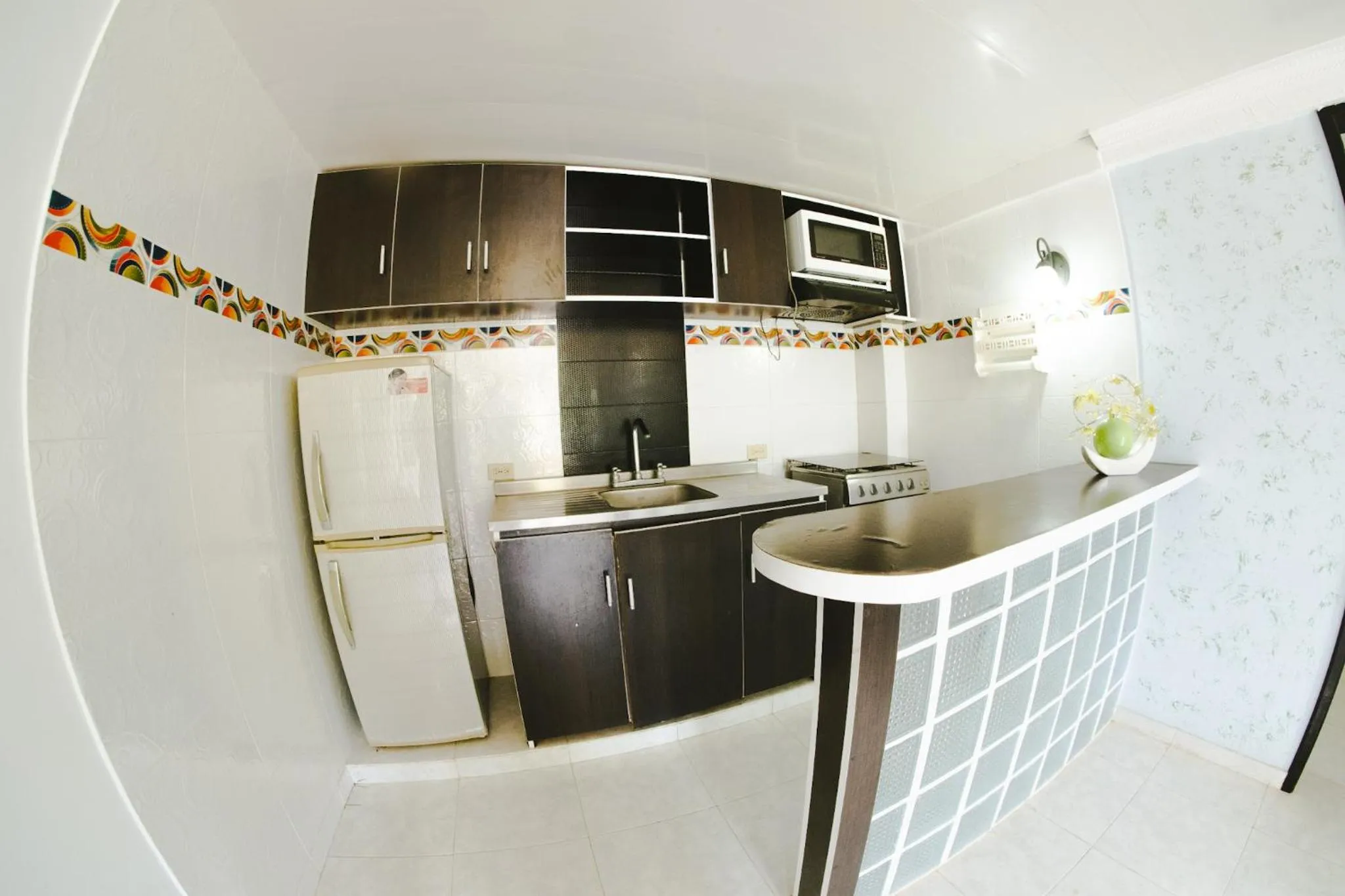 Kitchen or kitchenette in Hotel Campestre Dorado SAI