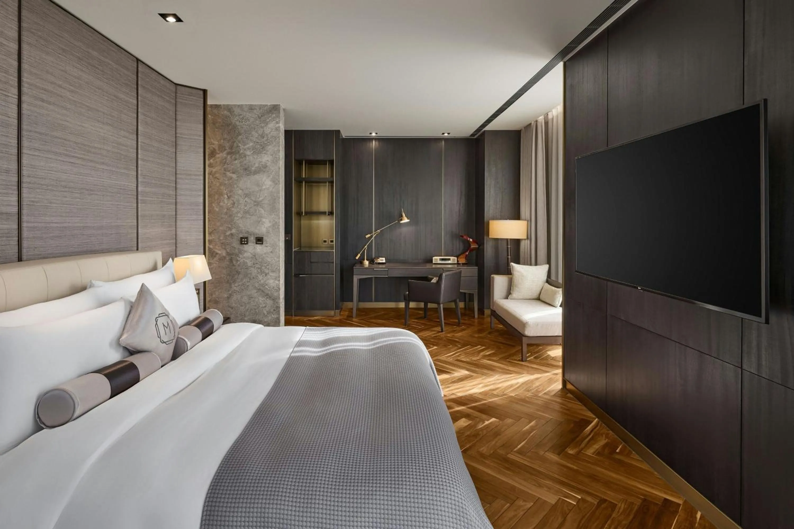 Bedroom, Bed in Madison Taipei, a Tribute Portfolio Hotel