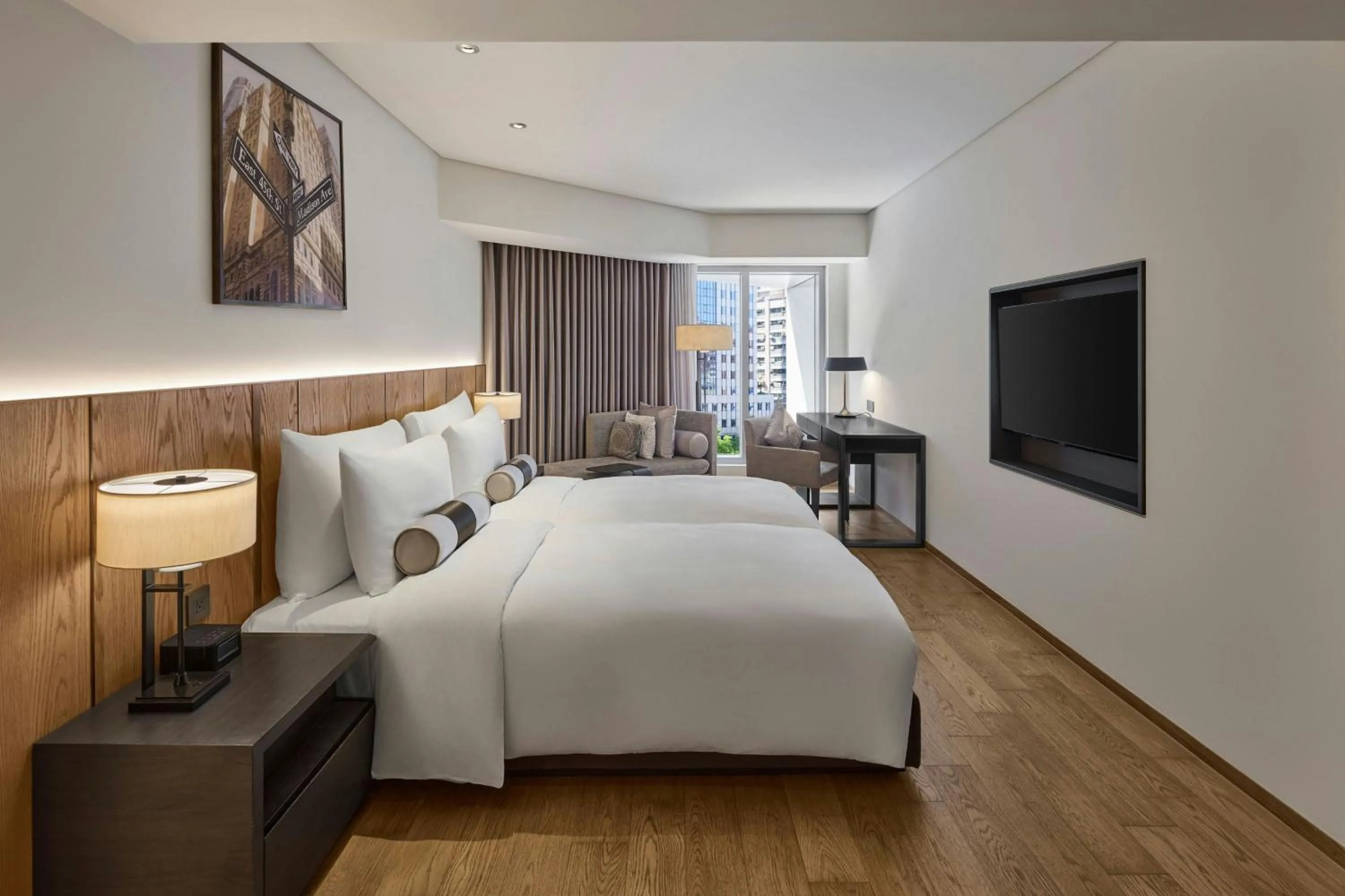 Photo of the whole room, Bed in Madison Taipei, a Tribute Portfolio Hotel