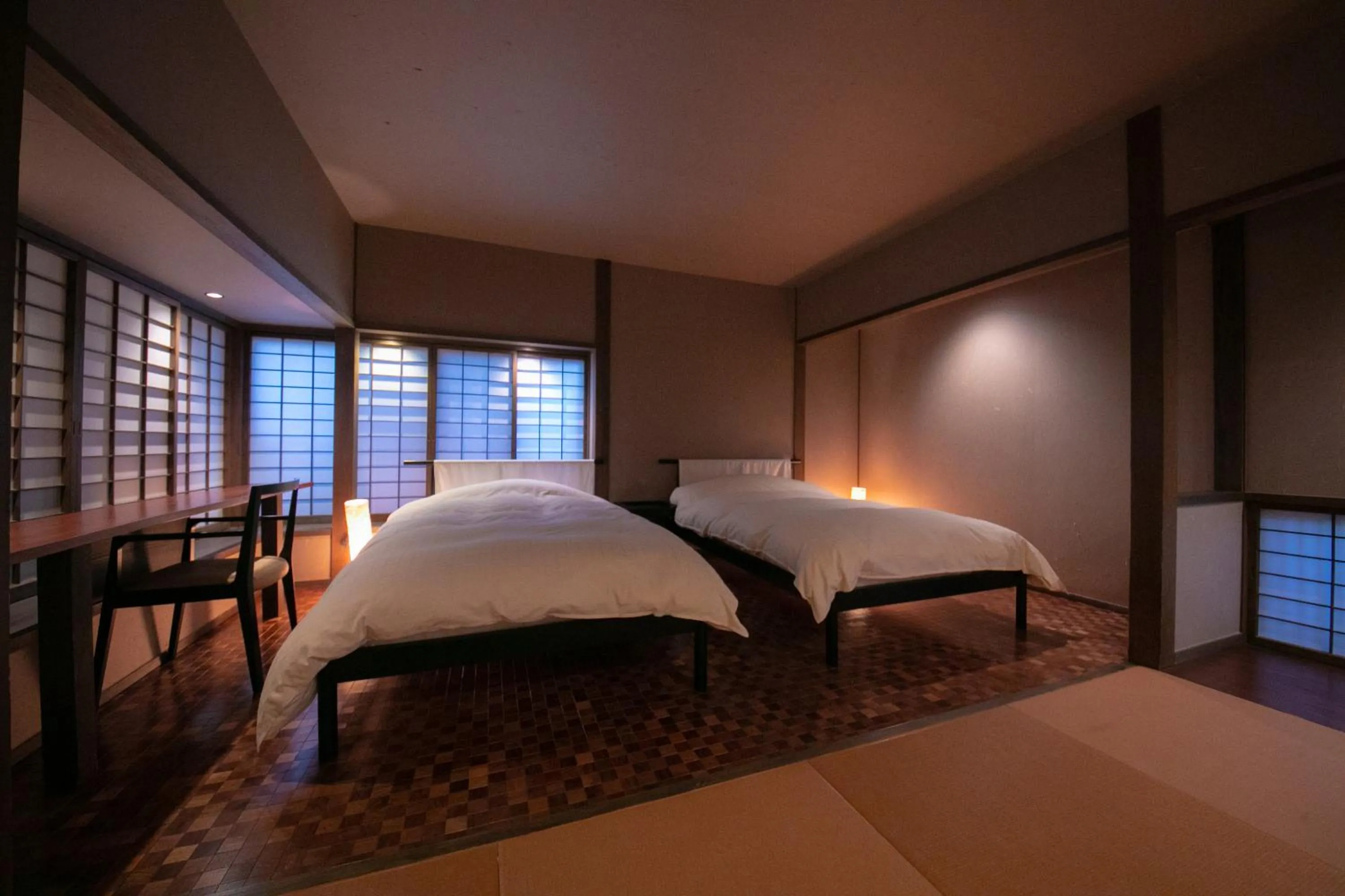 Bed in Yufuin Bettei Itsuki