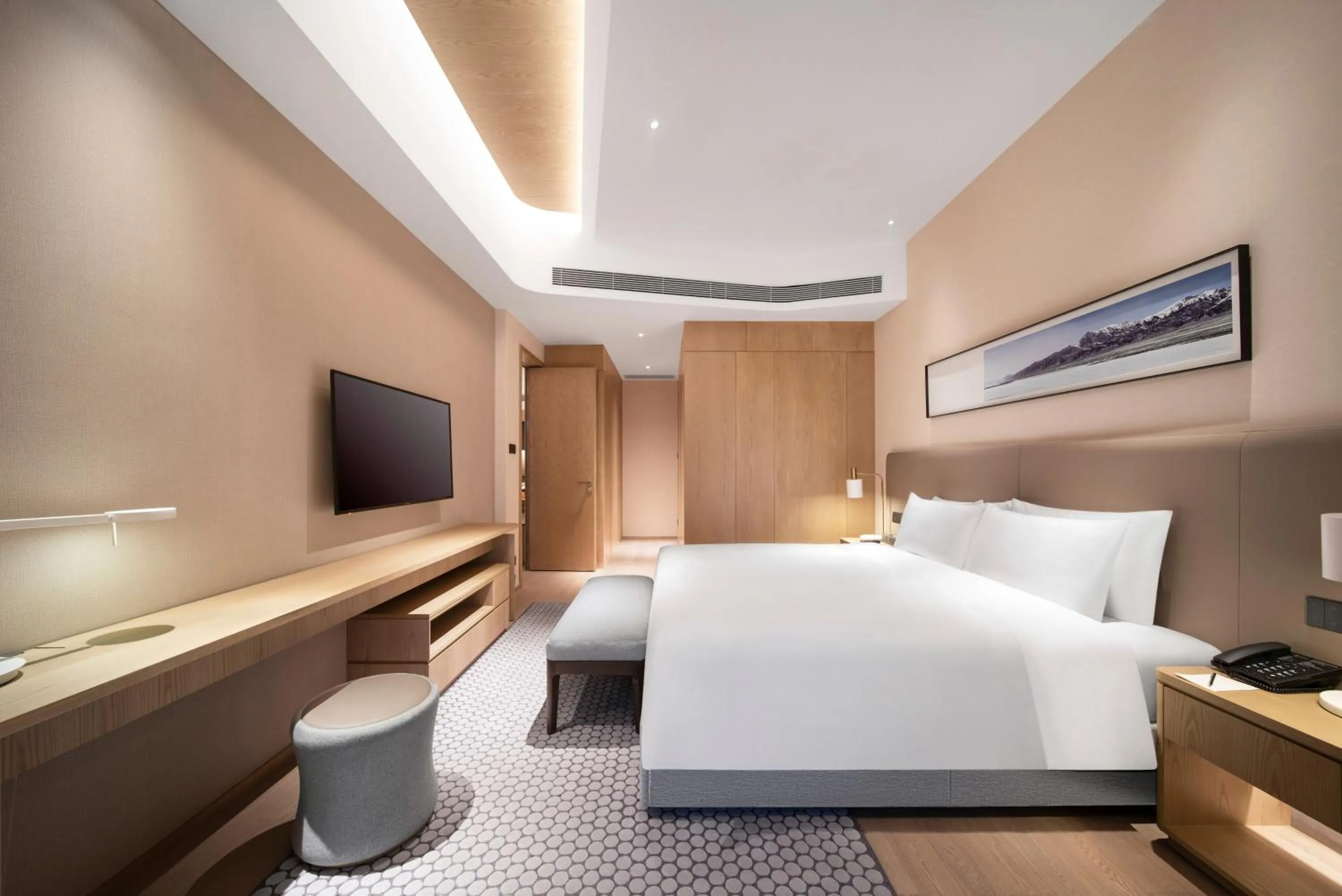 Photo of the whole room, Bed in Primcasa Chengdu