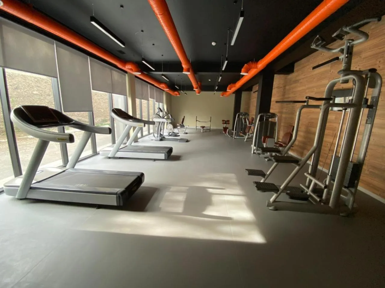 Fitness centre/facilities in Deluxe Park Qusar Resort & Spa Hotel