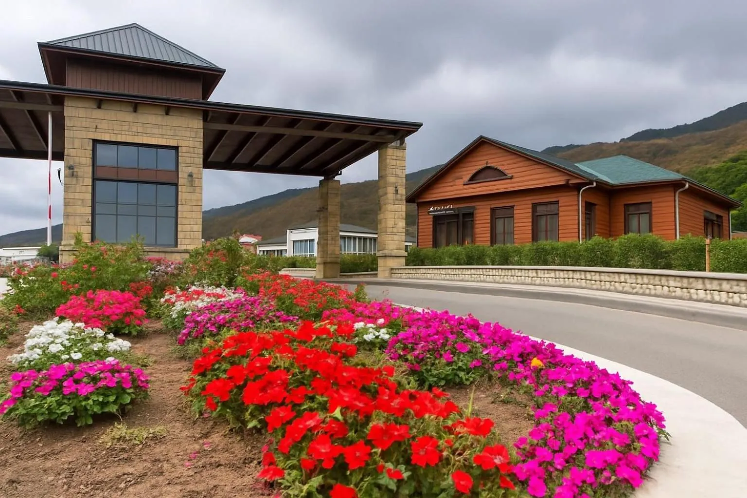 Property building in Deluxe Park Qusar Resort & Spa Hotel