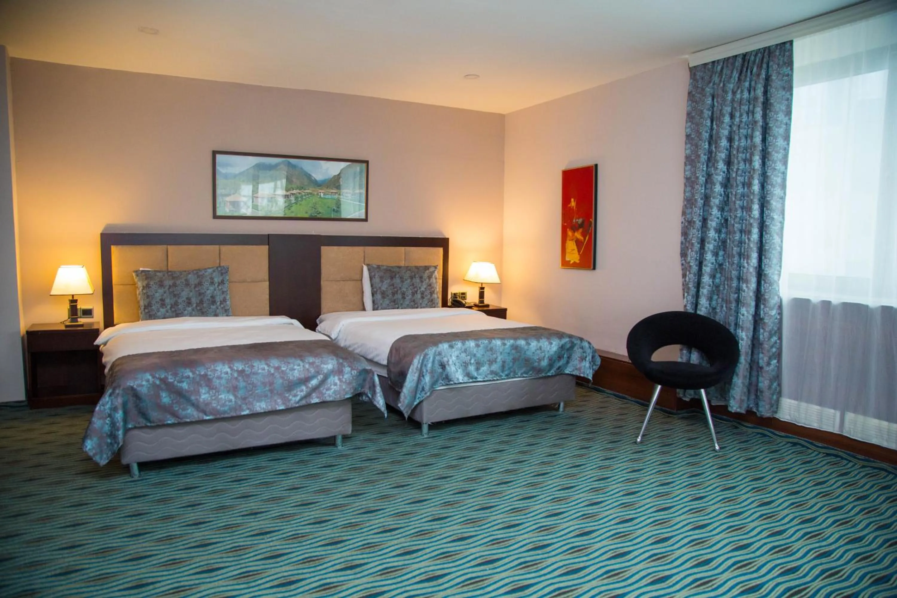 Bed in Ruma Port Hotel