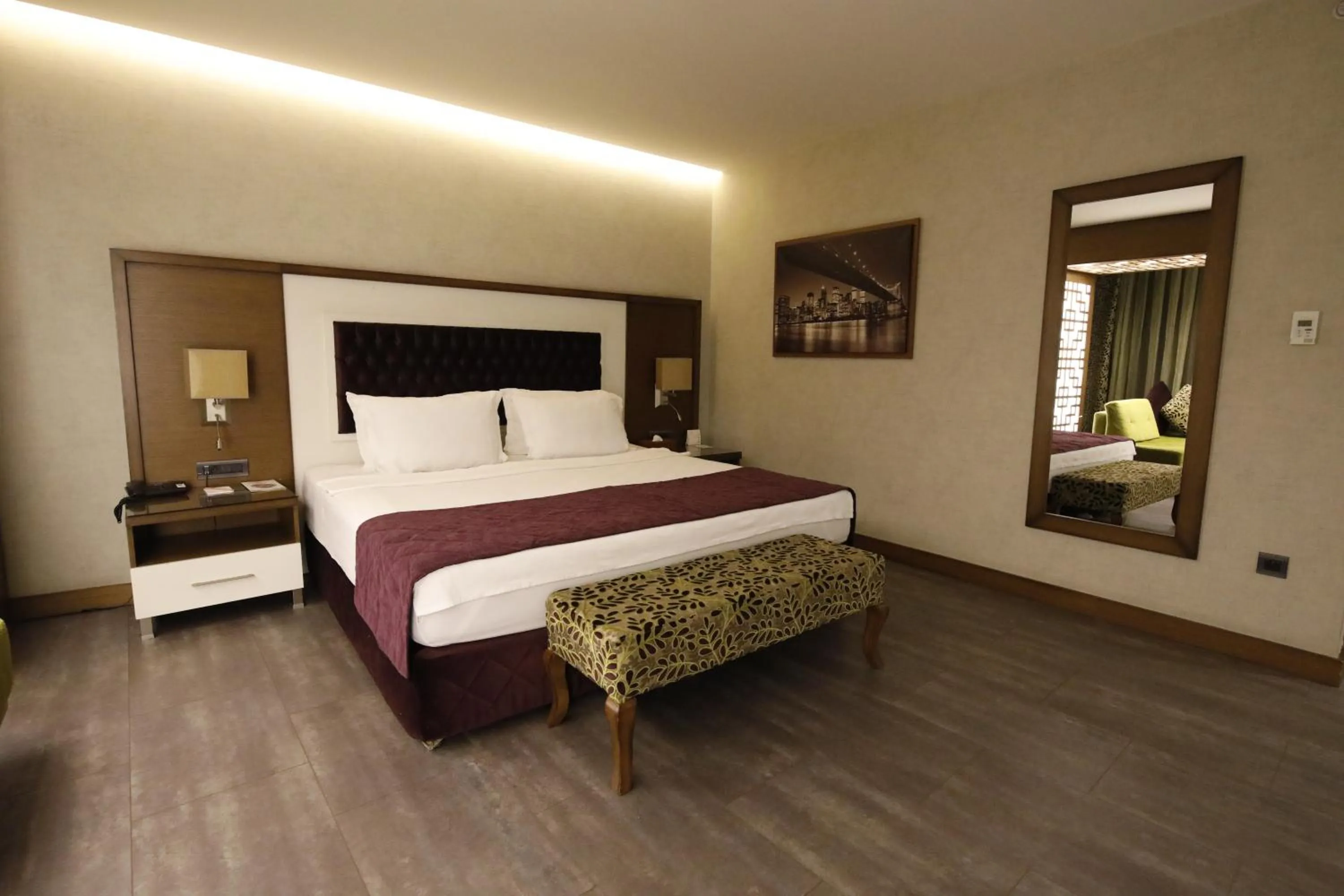 Bed in Sirin Park Hotel