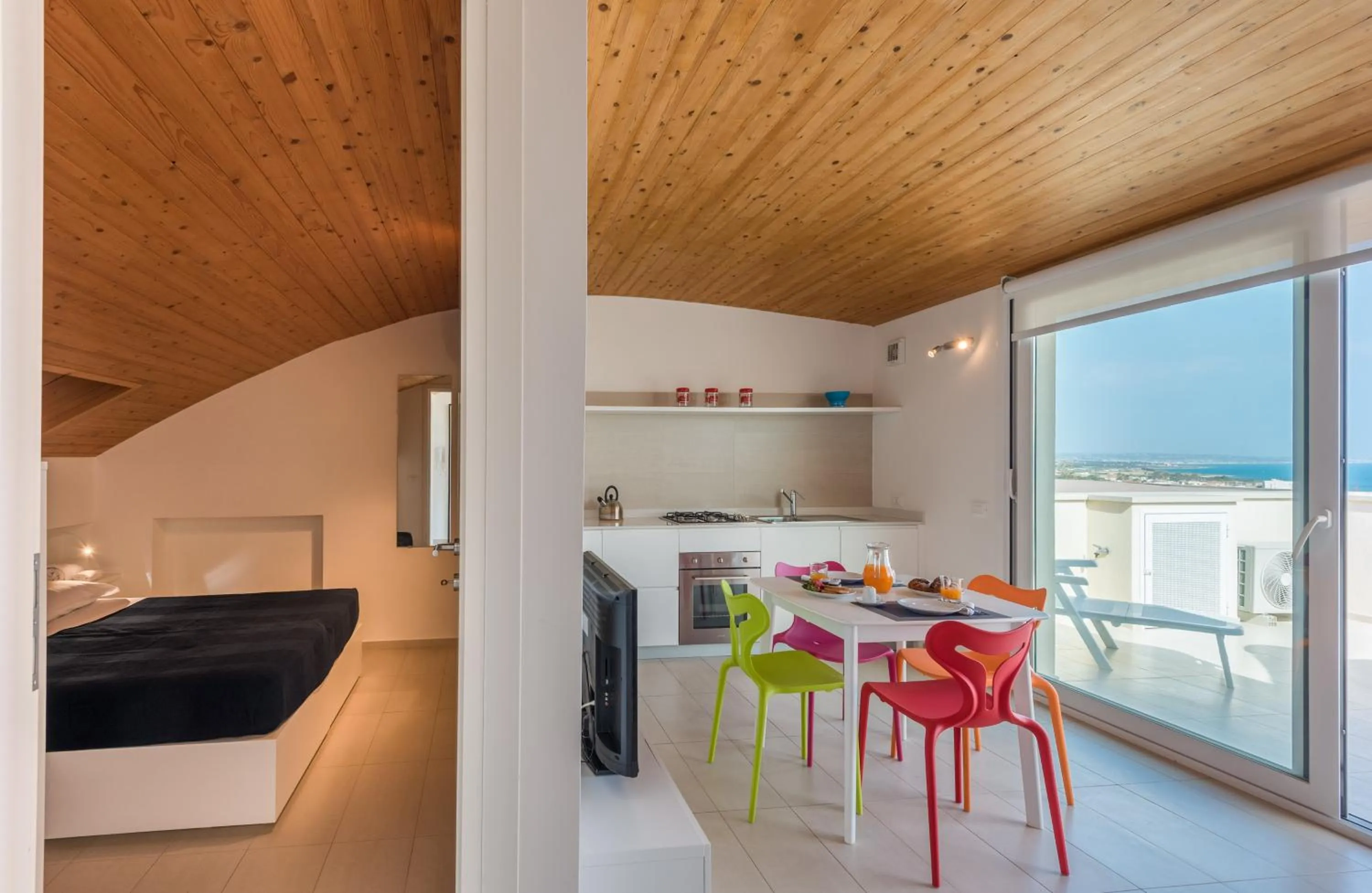 Kitchen or kitchenette in Appartamenti Sud Est