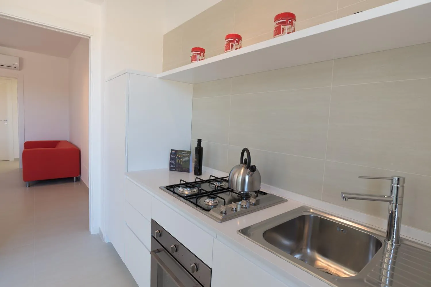 Kitchen or kitchenette in Appartamenti Sud Est